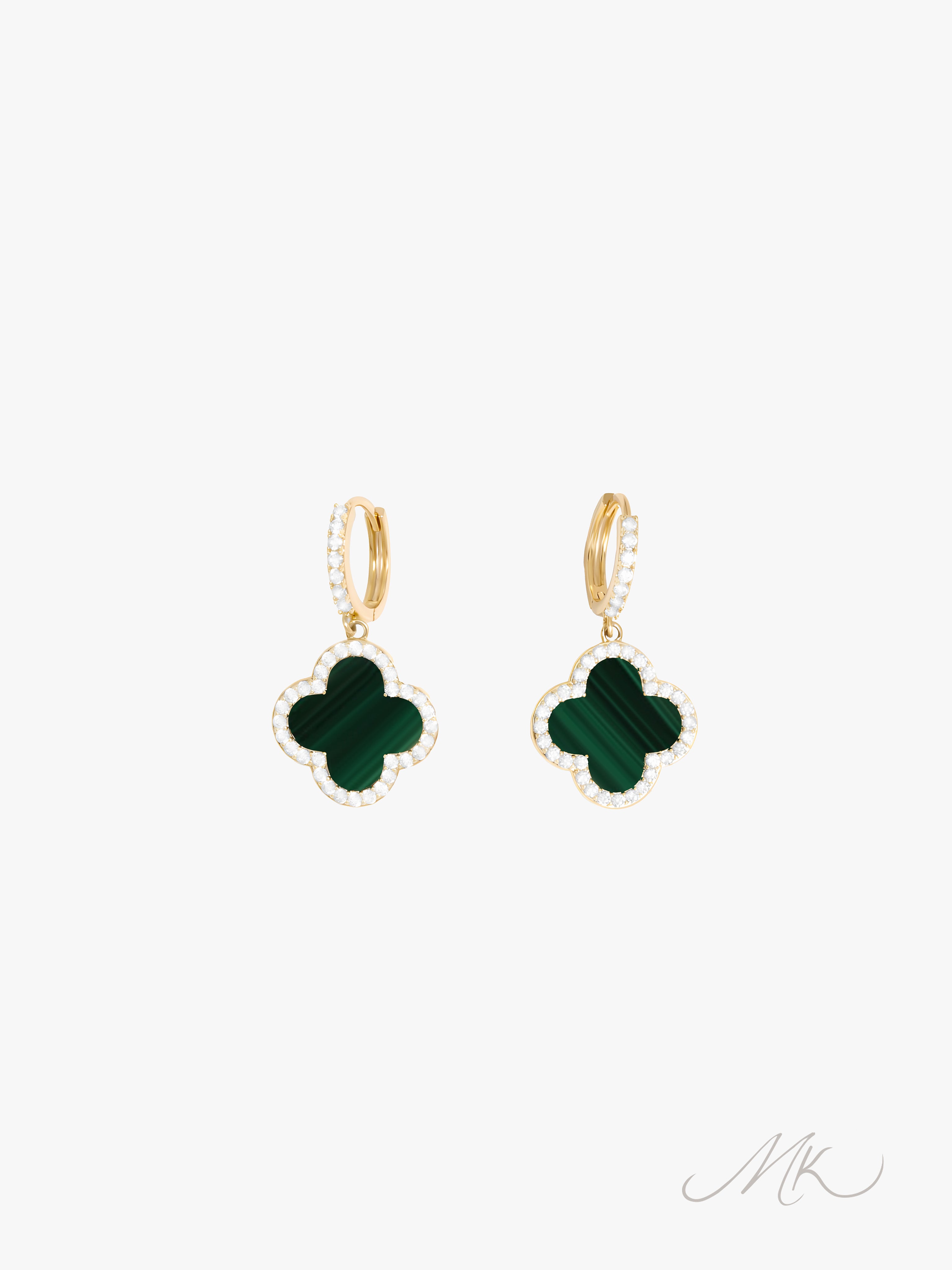 Clover Lux Earring (black/red/green)