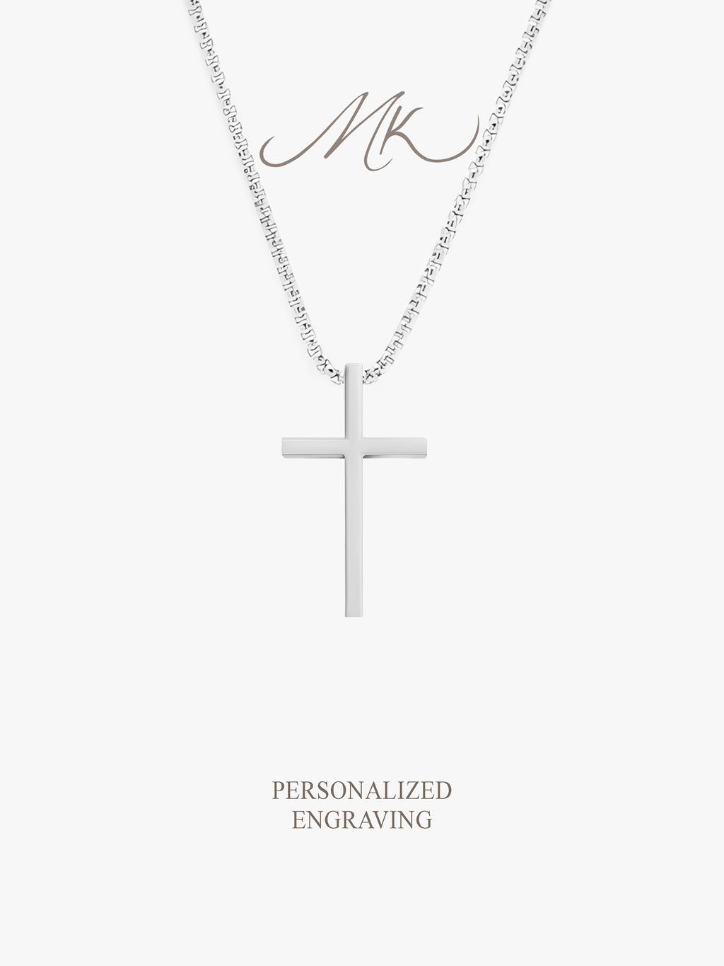 The Cross Necklace [ENGRAVABLE]