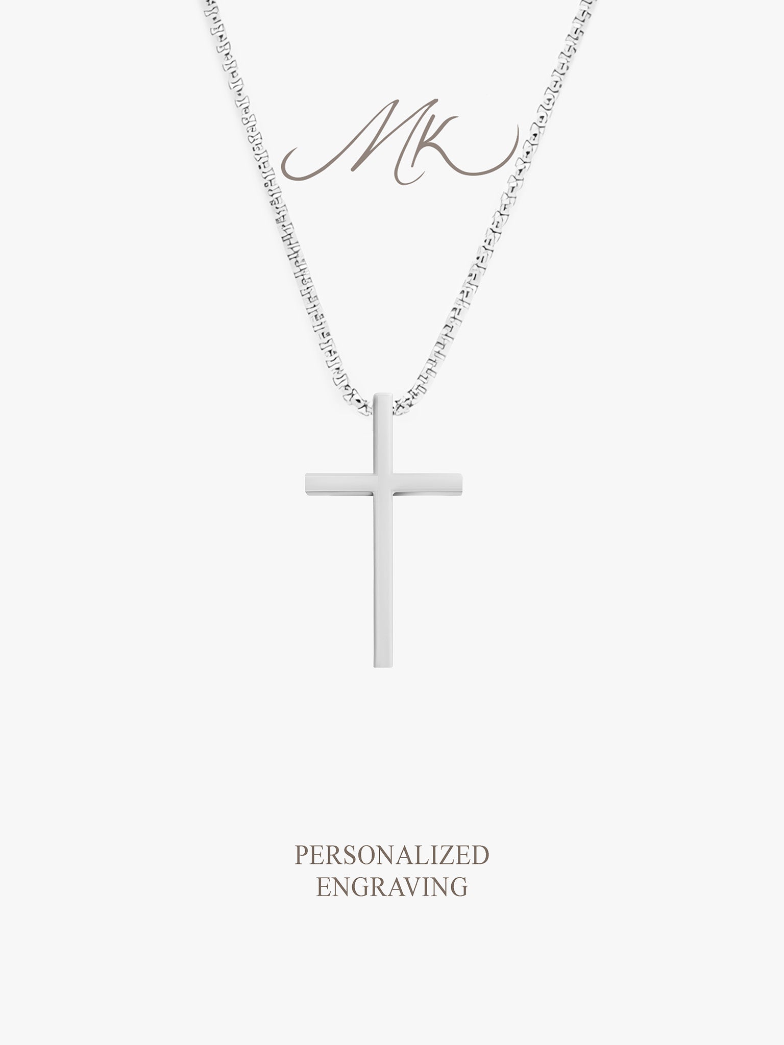 The Cross Necklace [ENGRAVABLE]