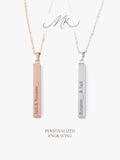 Modern Bar II Necklace [ENGRAVABLE]