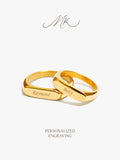 French Flat Top Ring [ENGRAVABLE]
