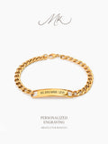 Nolan Curb Chain Bracelet [ENGRAVABLE]