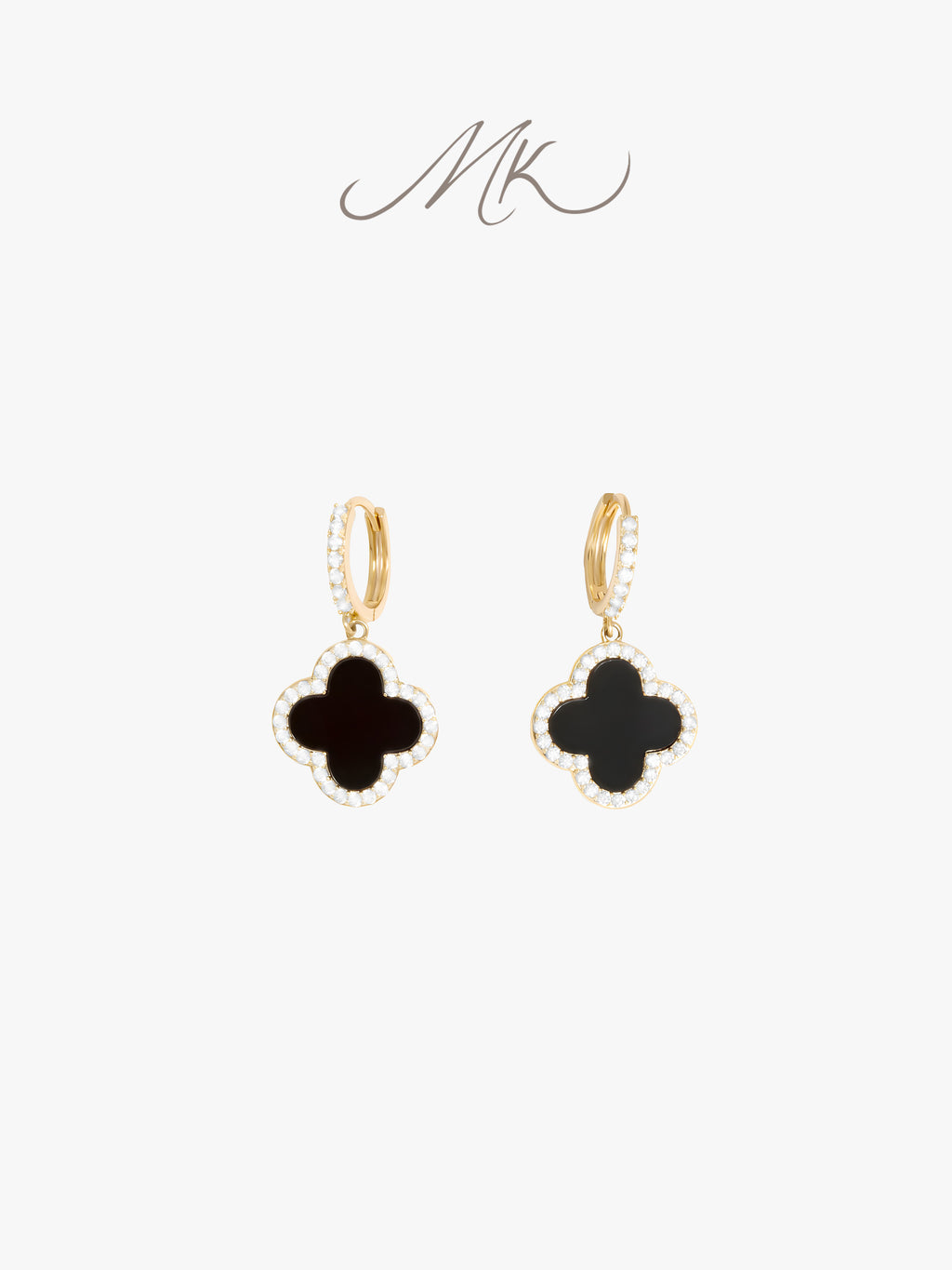 Clover Lux Earring (black/red/green)