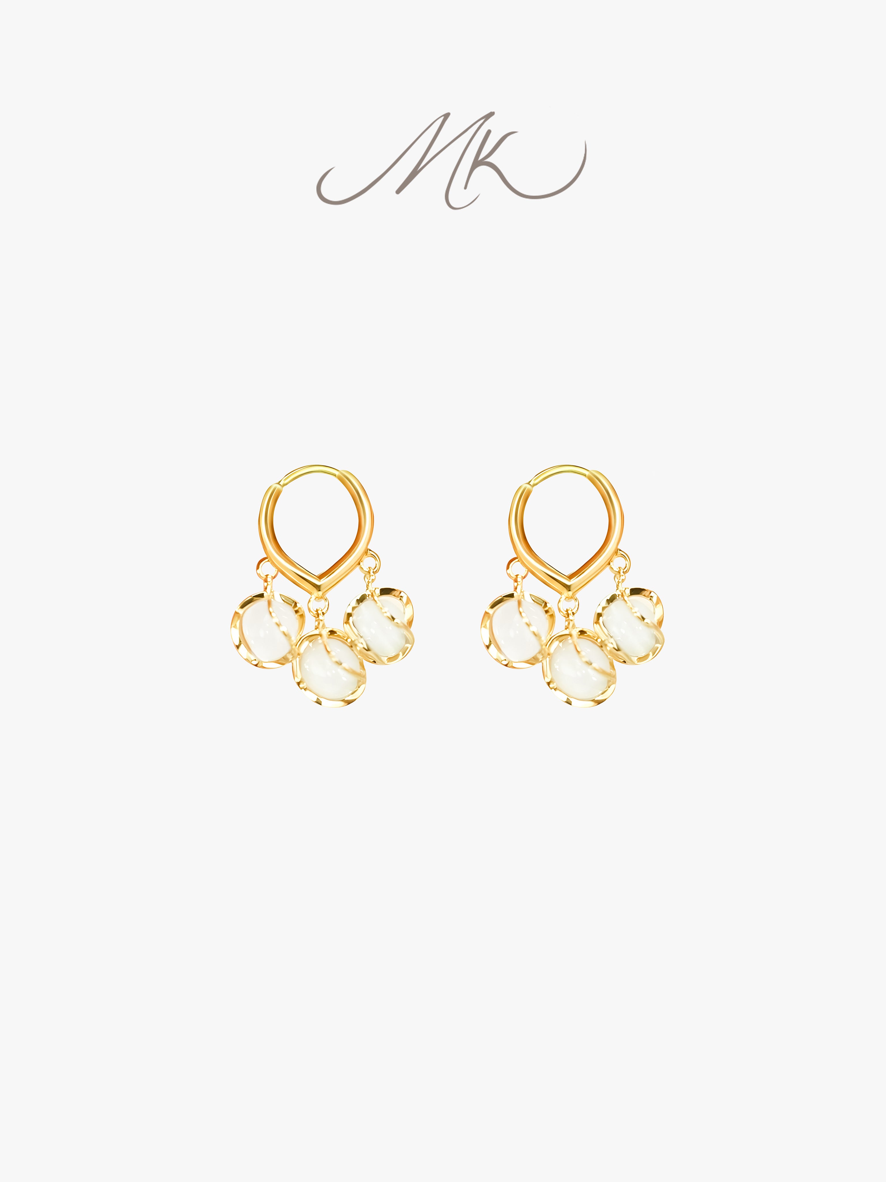 Trio of Elegance Earring