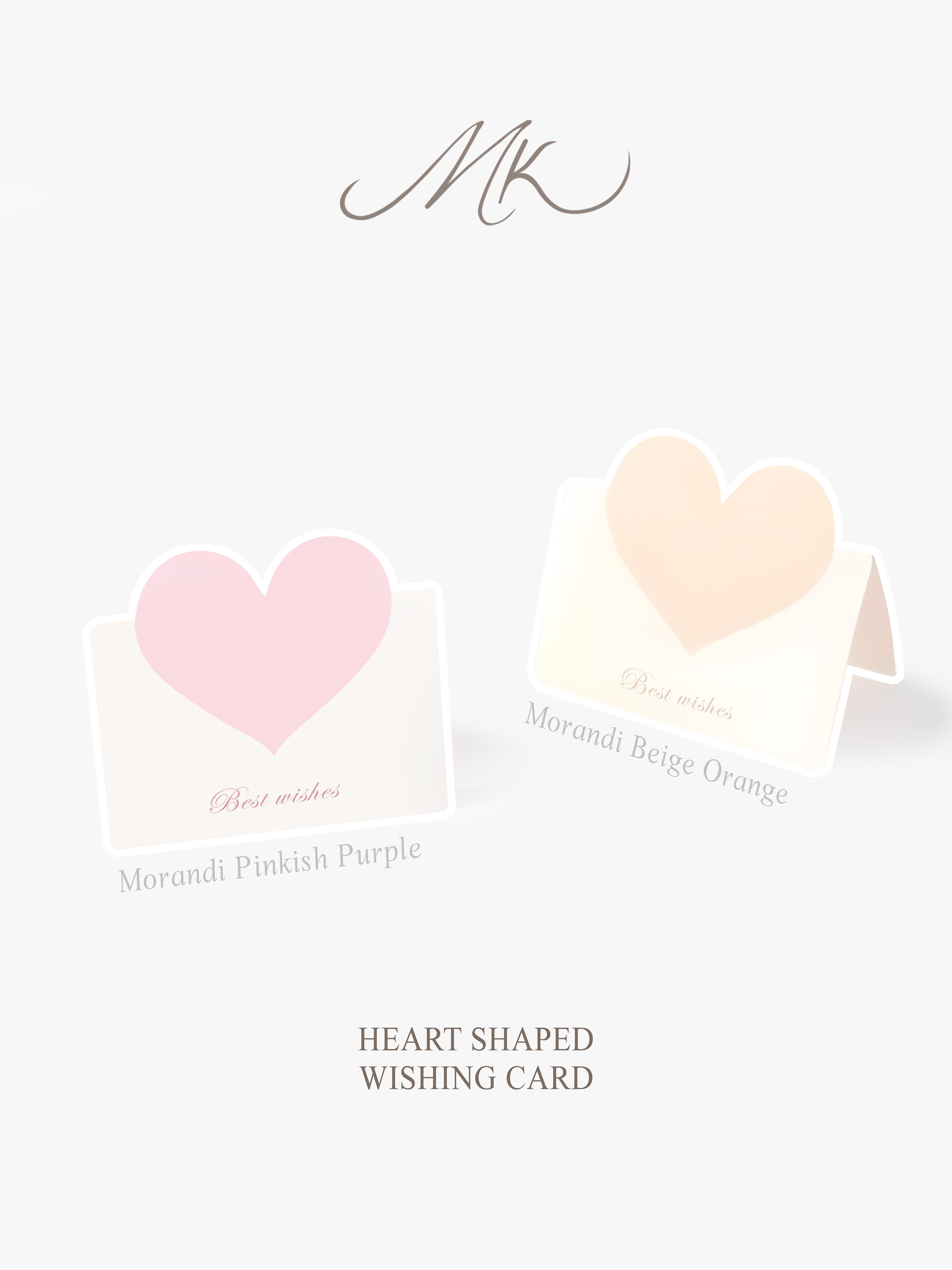 Heart Shaped Wishing Card