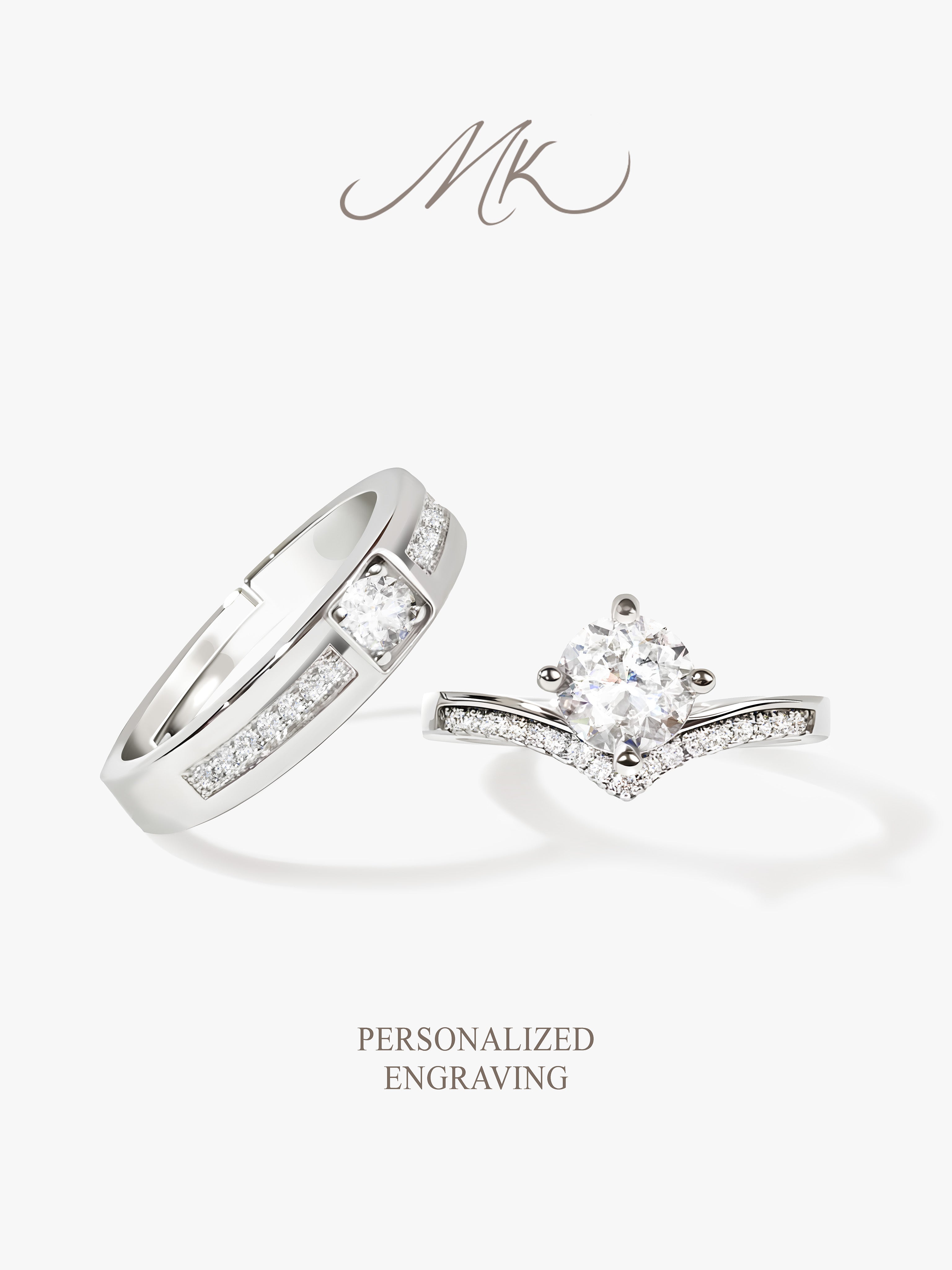 Divine Chevron Ring [ENGRAVABLE]