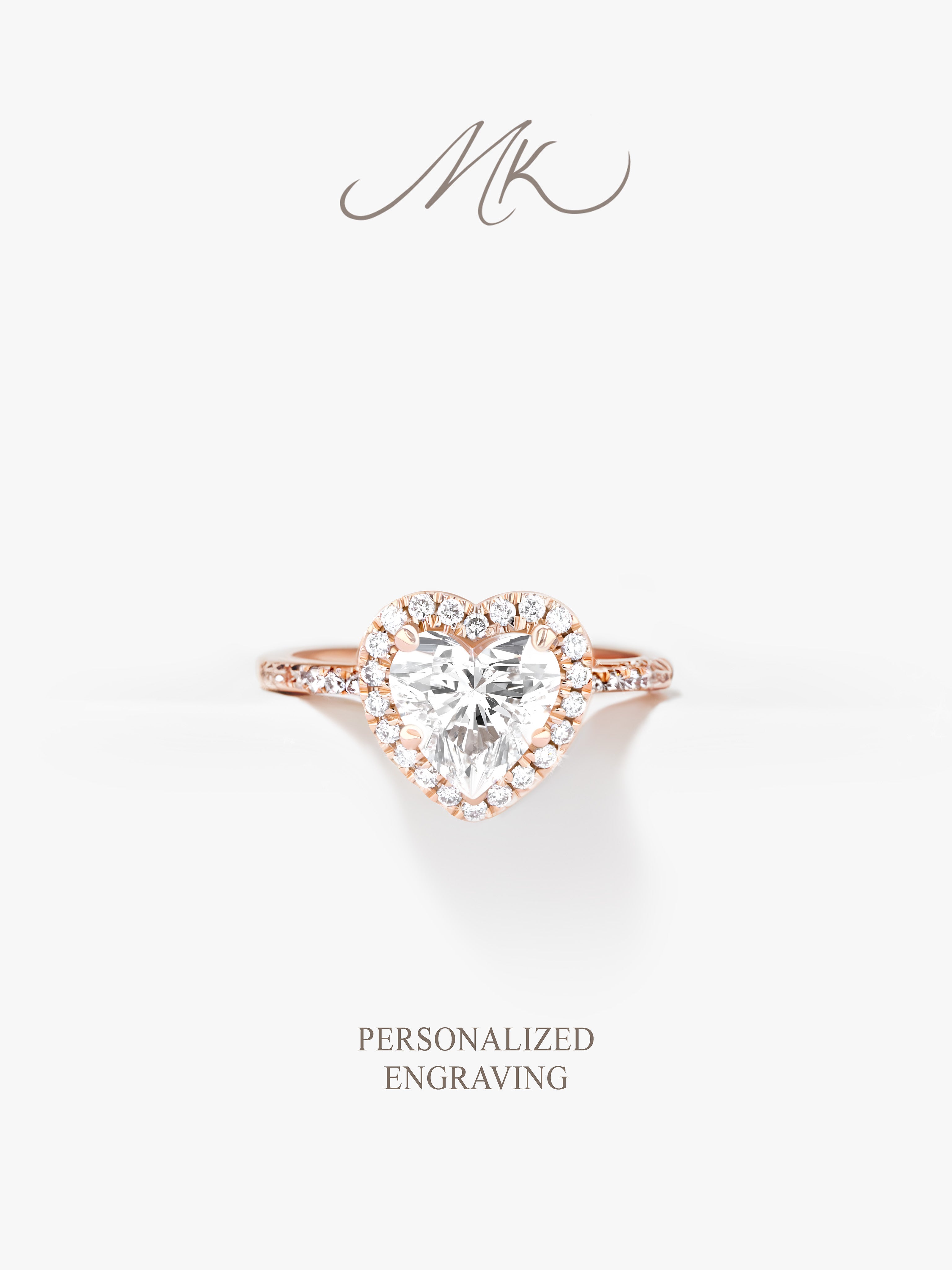 Anneliese Heart Ring [ENGRAVABLE]