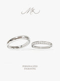 Charlotte Channel Set Diamond Ring [ENGRAVABLE]