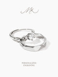 Chivalry Grace Couple Ring [ENGRAVABLE]