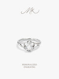 Bloom of Hepatica Ring [ENGRAVABLE]