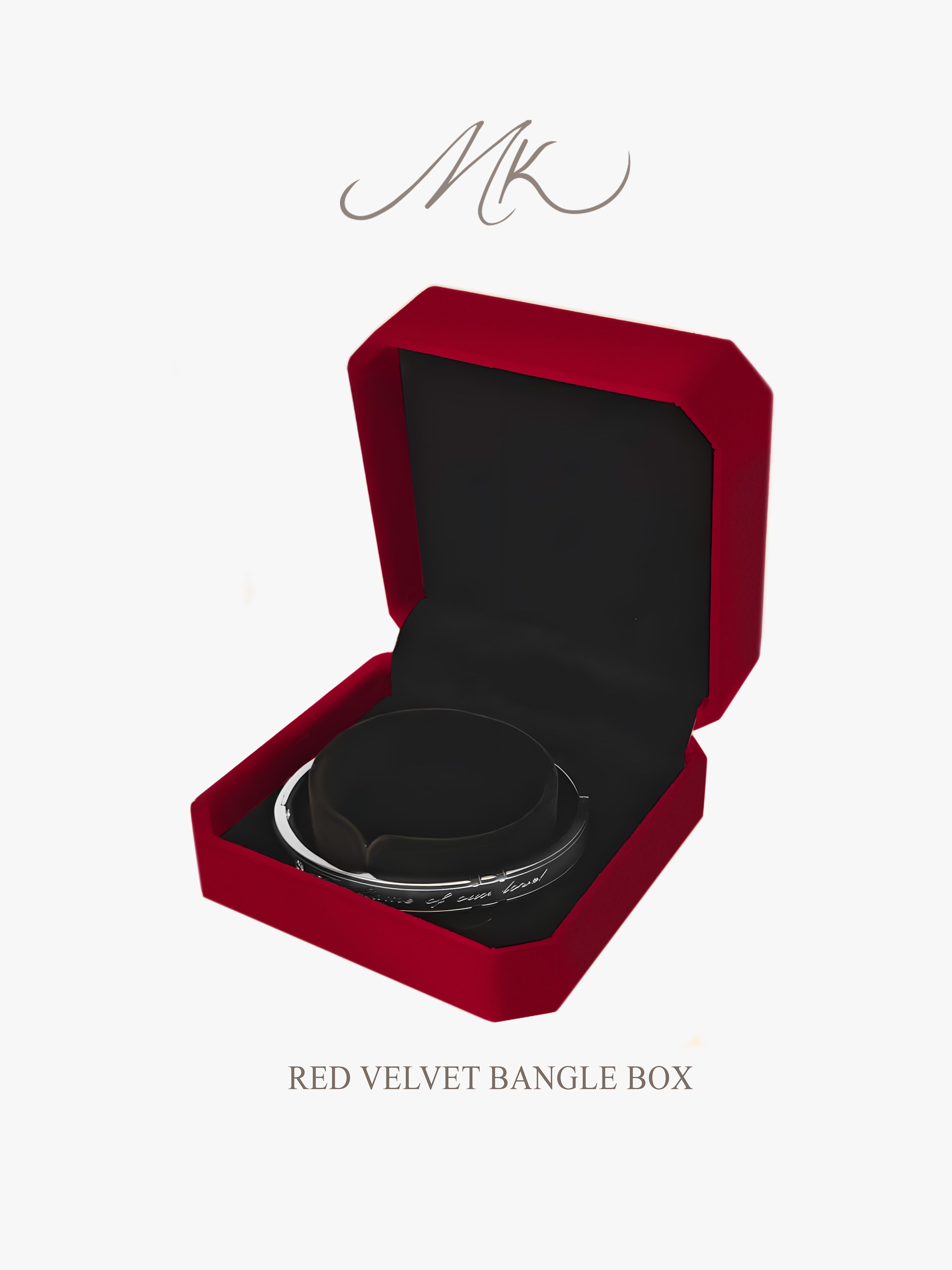 Red Velvet Bangle Box
