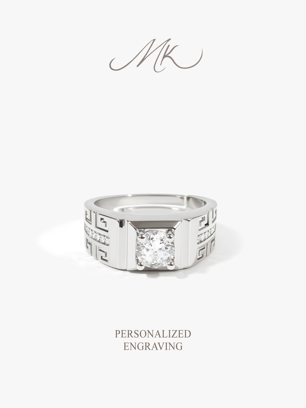 Runic Band Ring [ENGRAVABLE]