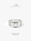 Runic Band Ring [ENGRAVABLE]