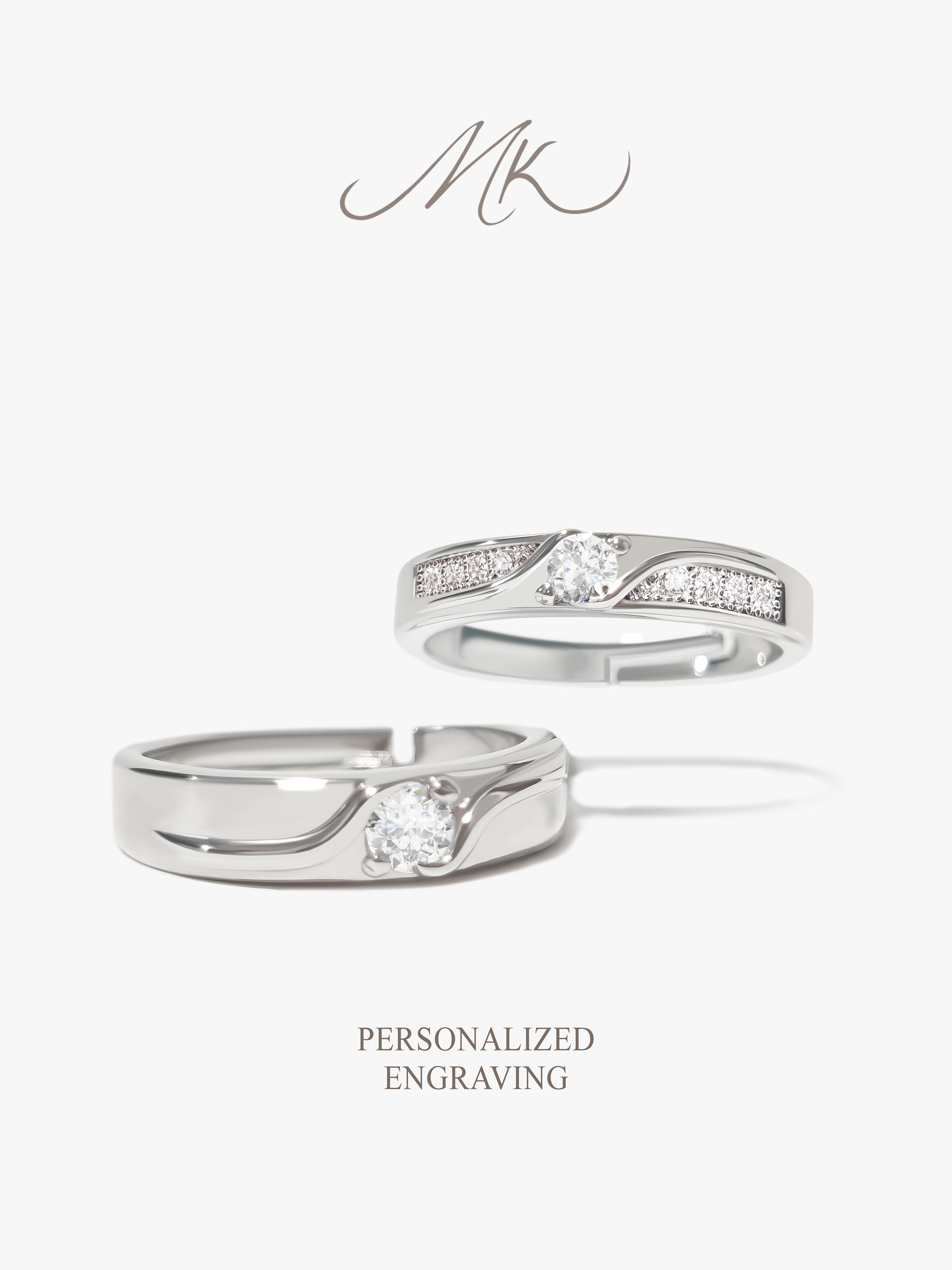 Lora Veil Ring [ENGRAVABLE]