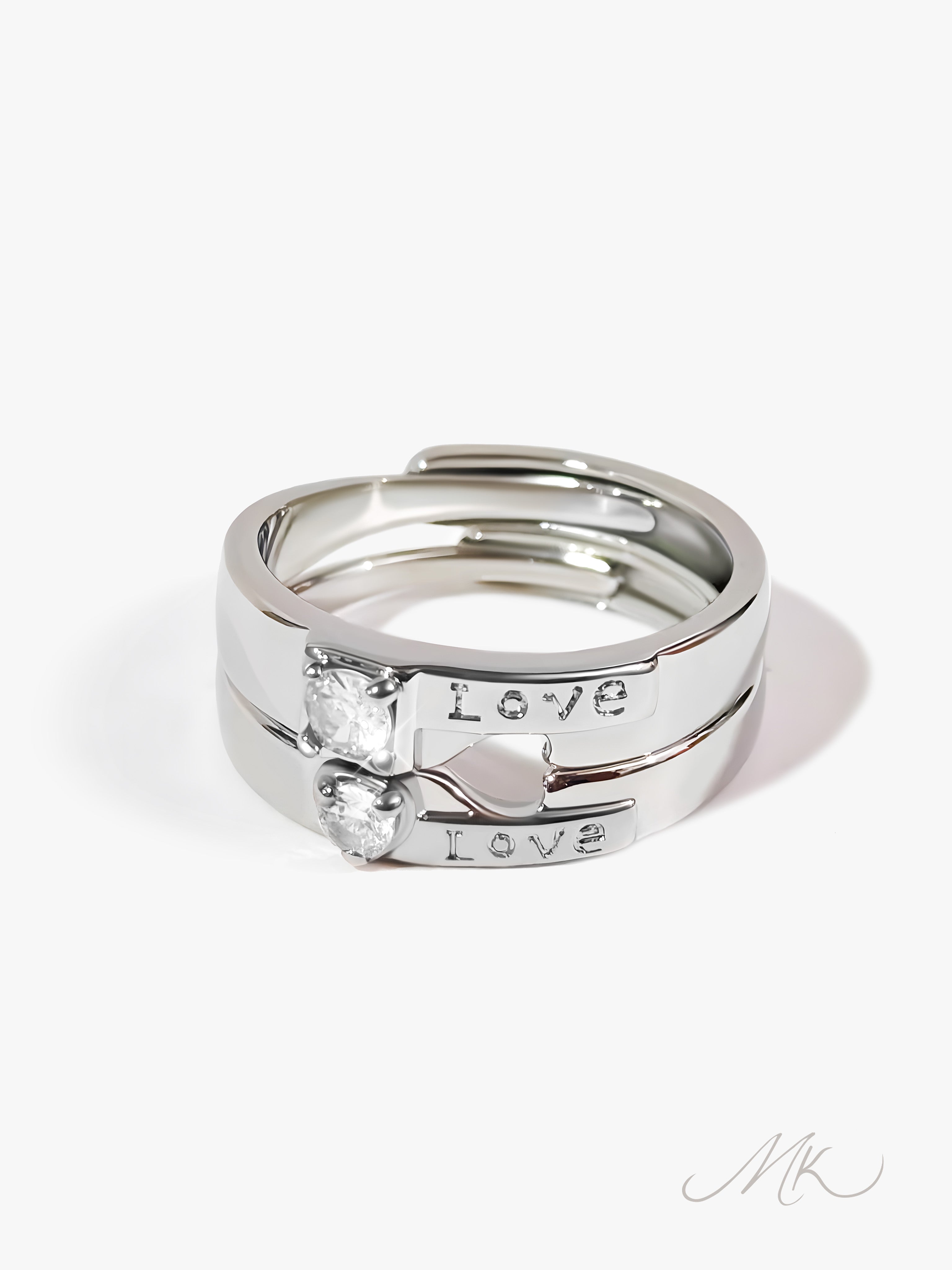 Lover's Heart Ring  [ENGRAVABLE]