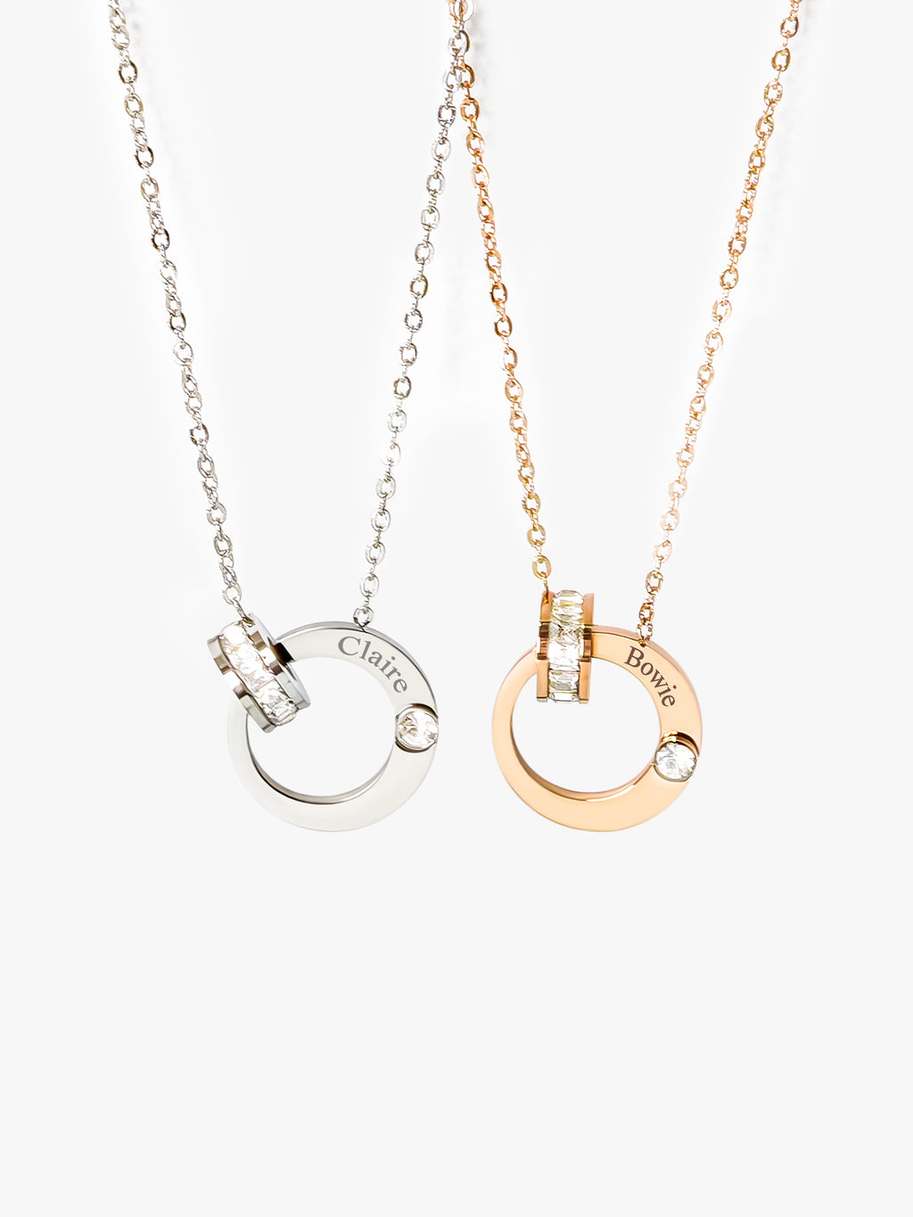 Crescent Moon Necklace [ENGRAVABLE]