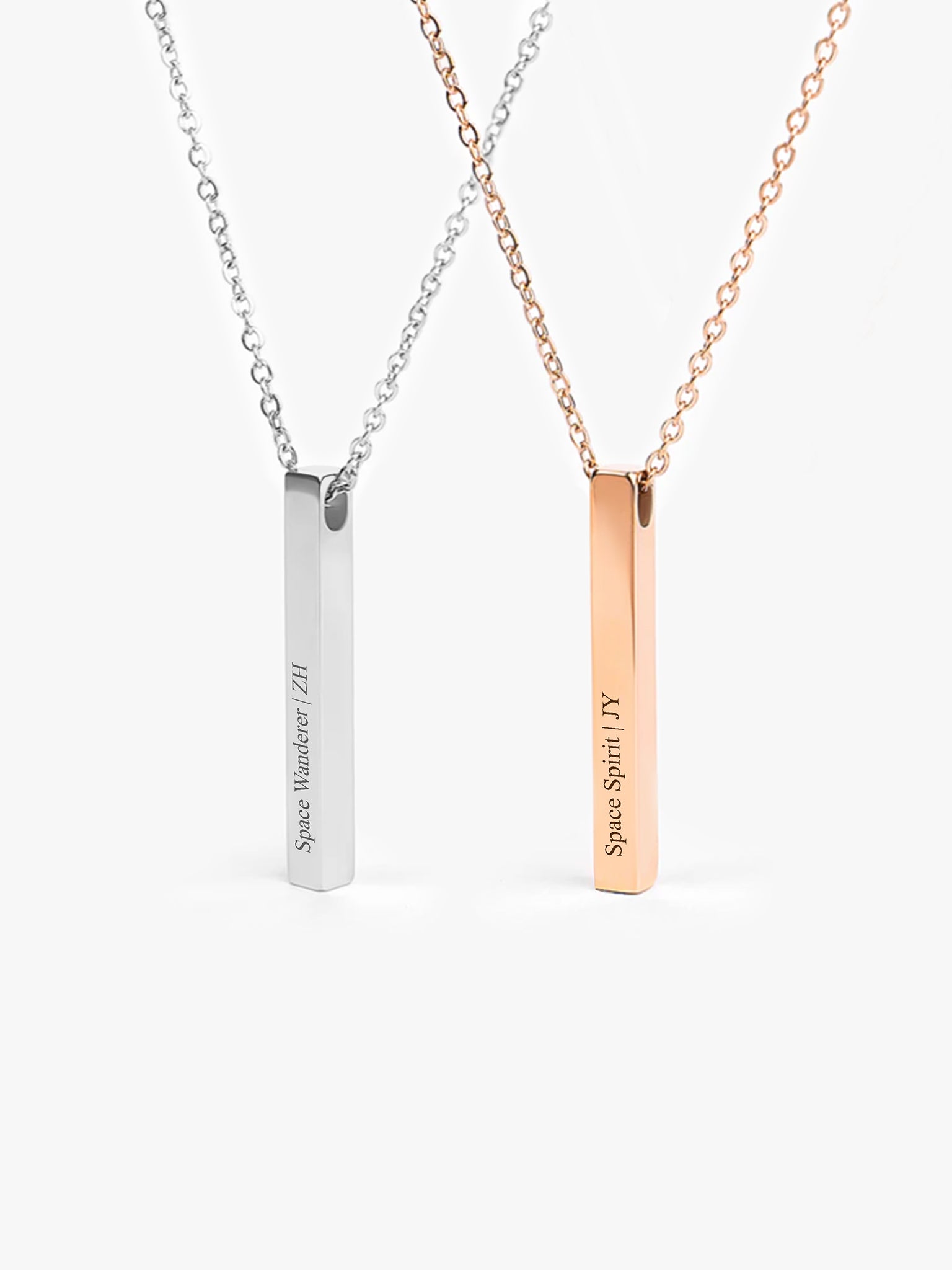 Modern Bar I Necklace [ENGRAVABLE]