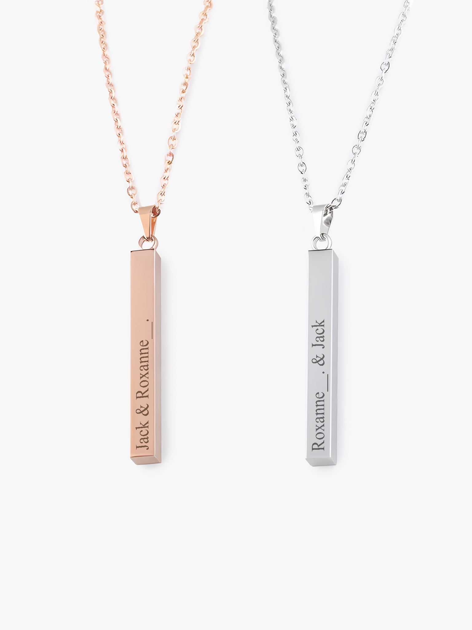 Modern Bar II Necklace [ENGRAVABLE]