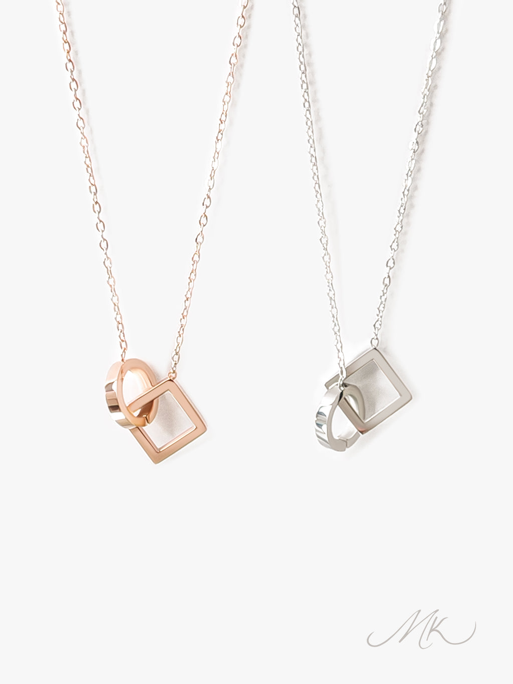 Charmed Angles Necklace [ENGRAVABLE]