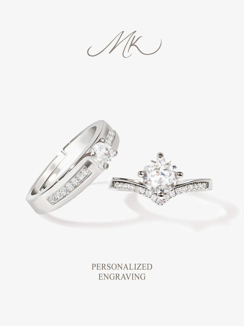 Divine Chevron Ring [ENGRAVABLE]