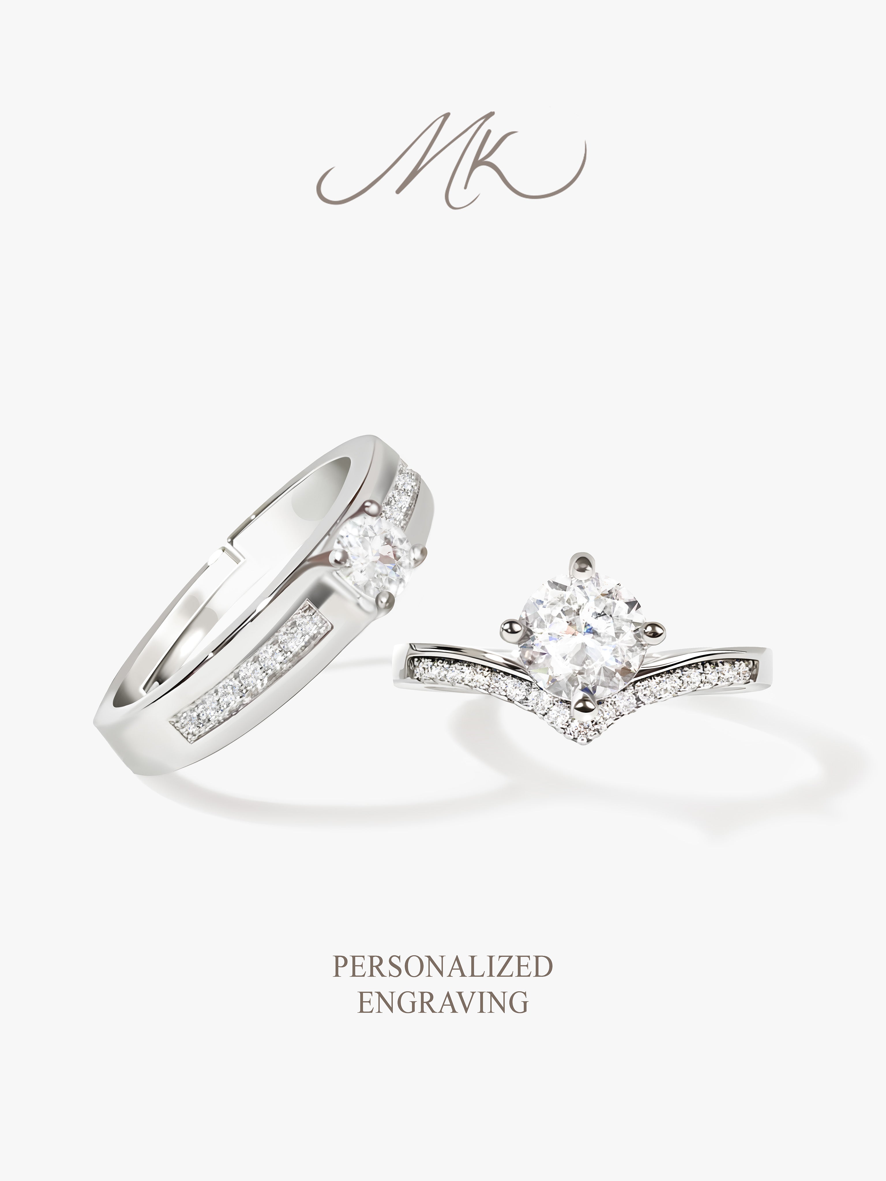 Divine Chevron Ring [ENGRAVABLE]