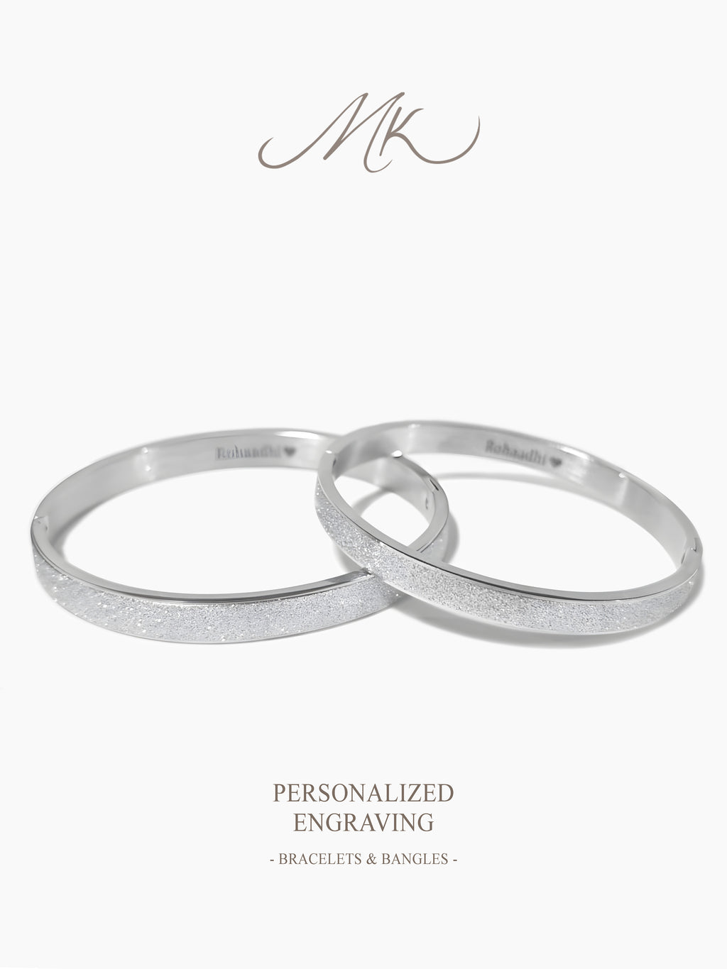 Frosted Bangle [ENGRAVABLE]