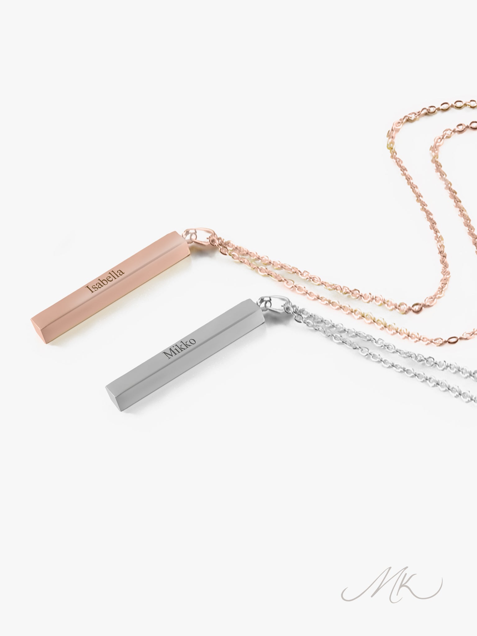 Modern Bar II Necklace [ENGRAVABLE]
