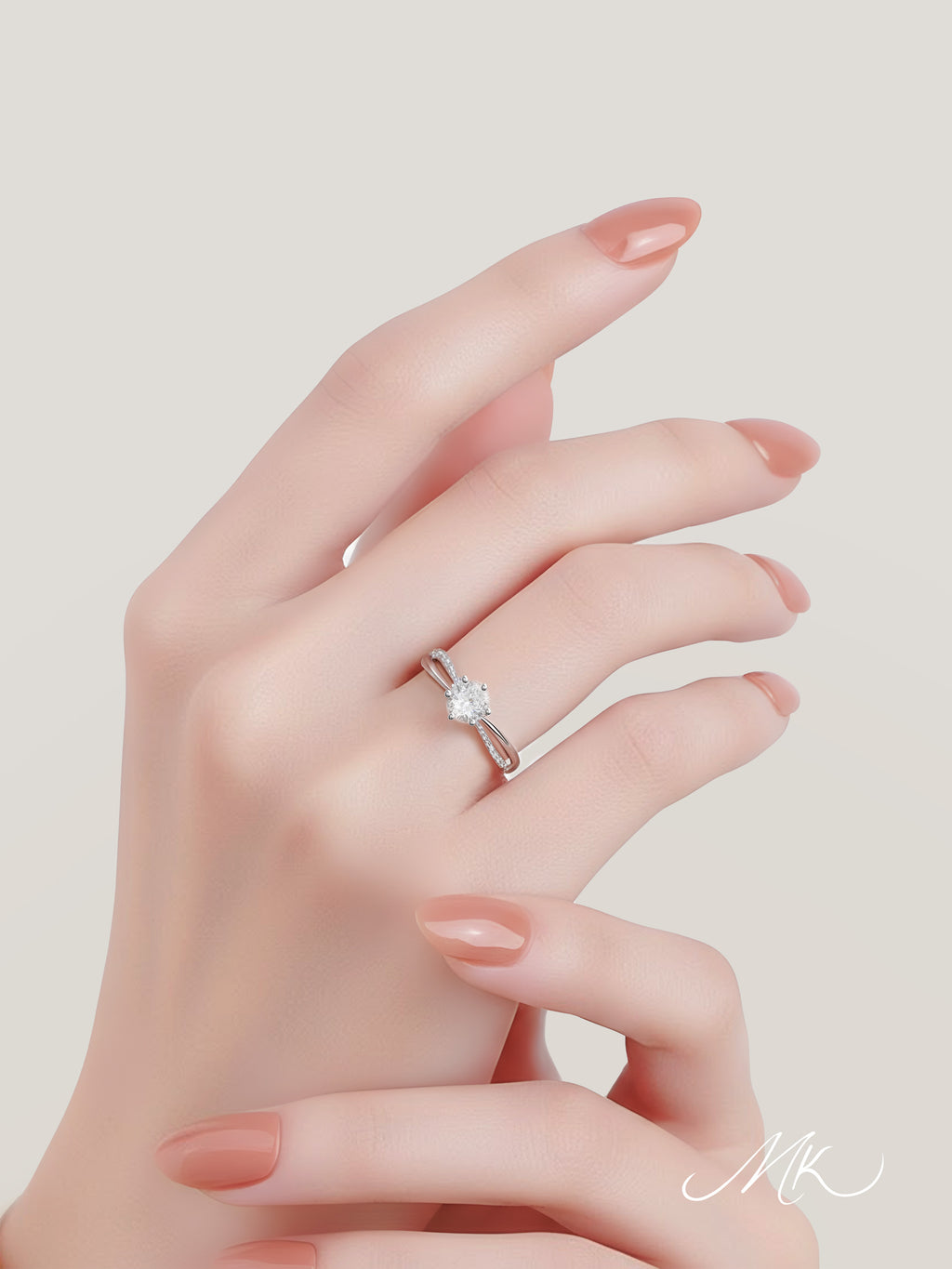 Helixaria Diamond Ring [ENGRAVABLE]