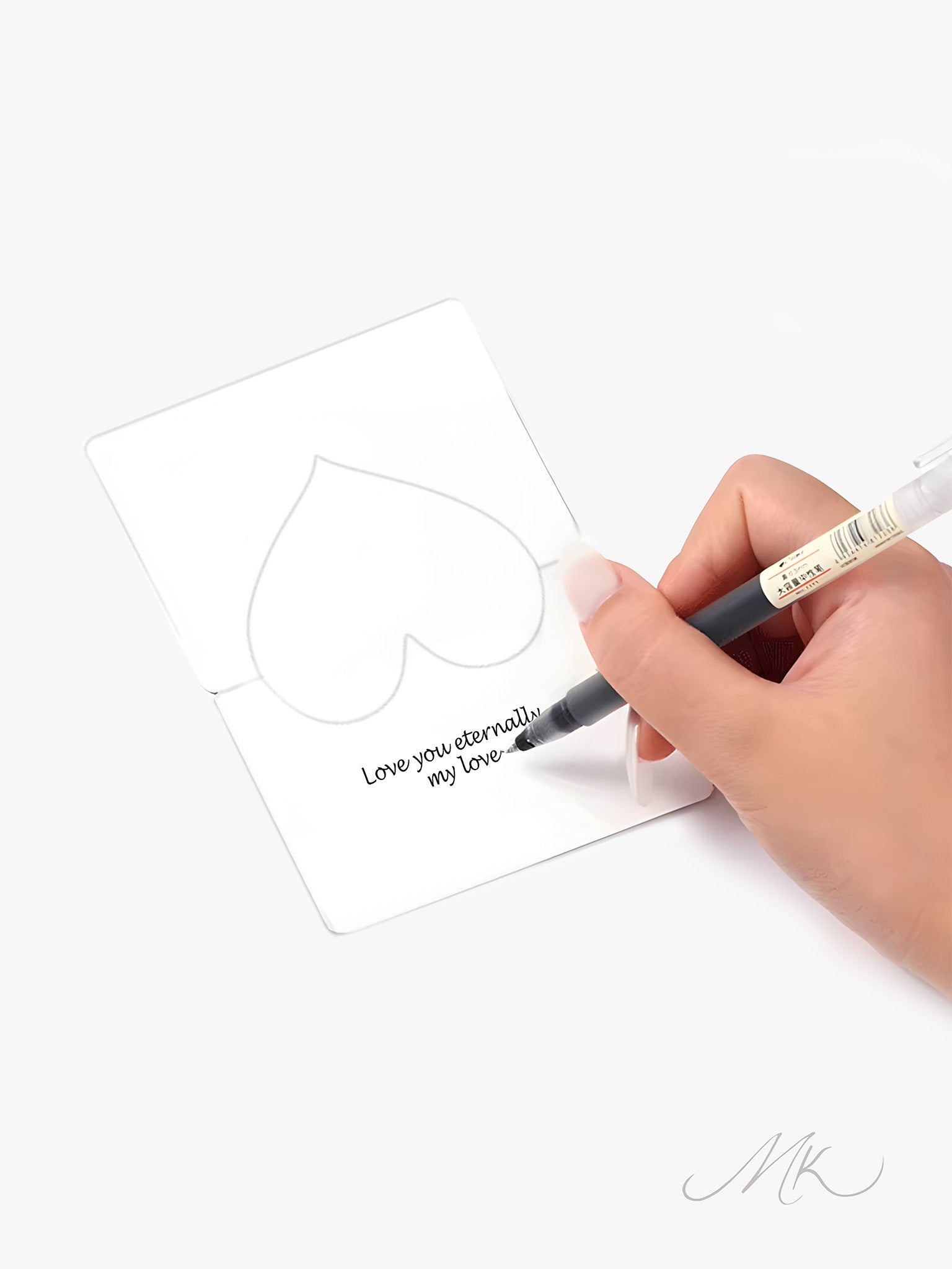 Heart Shaped Wishing Card