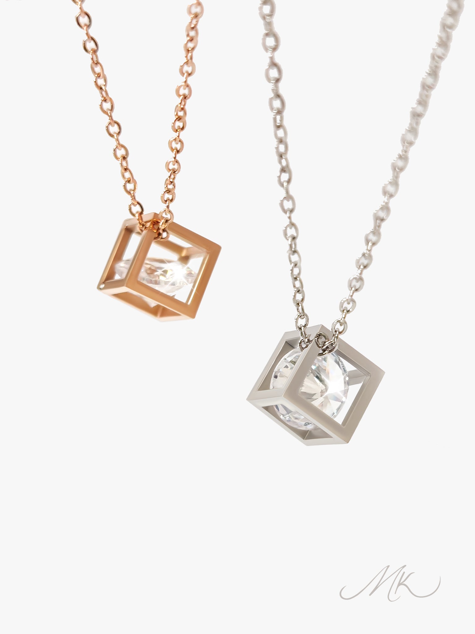 Prism Bound Necklace [ENGRAVABLE]