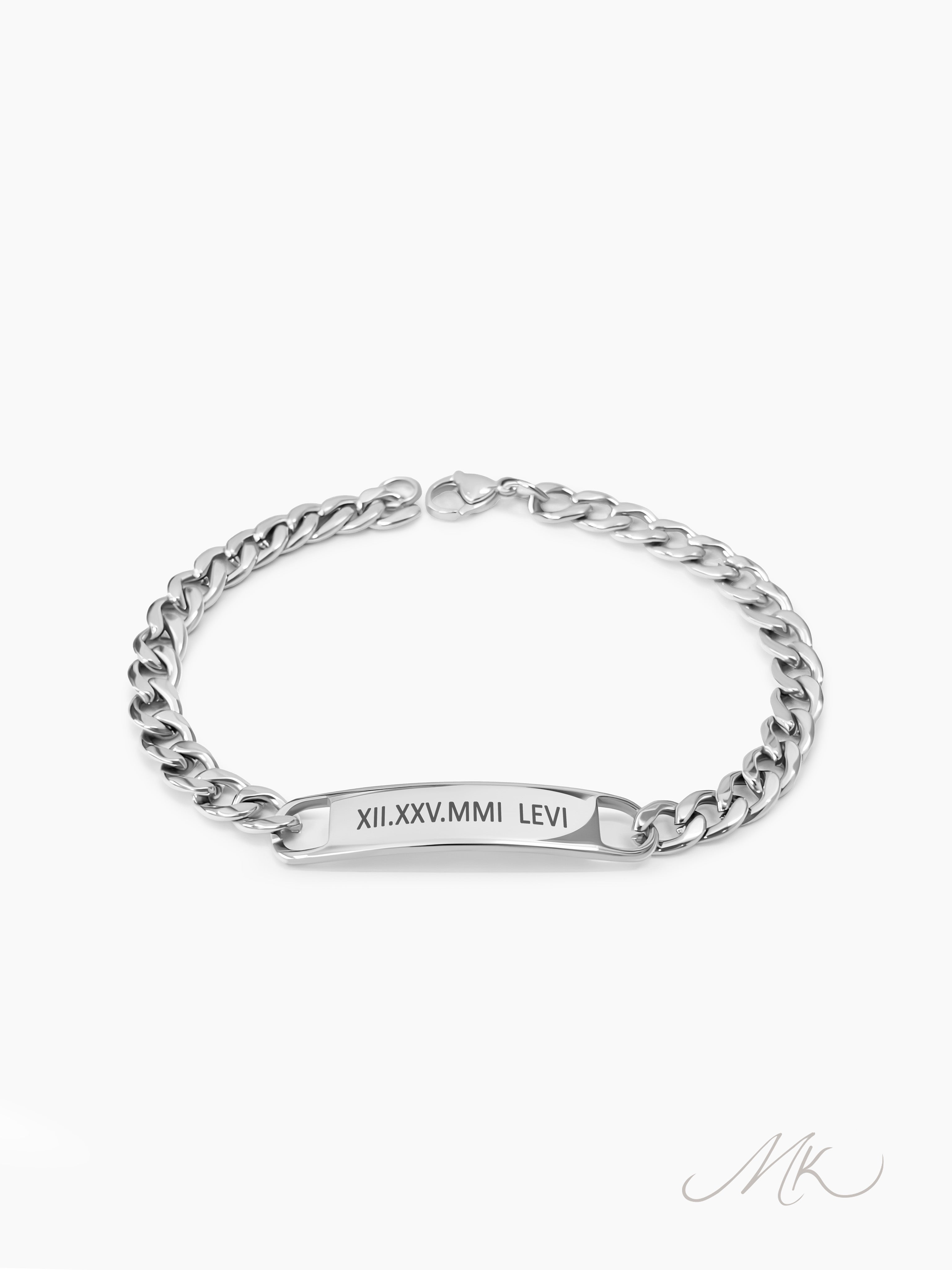 Nolan Curb Chain Bracelet [ENGRAVABLE]