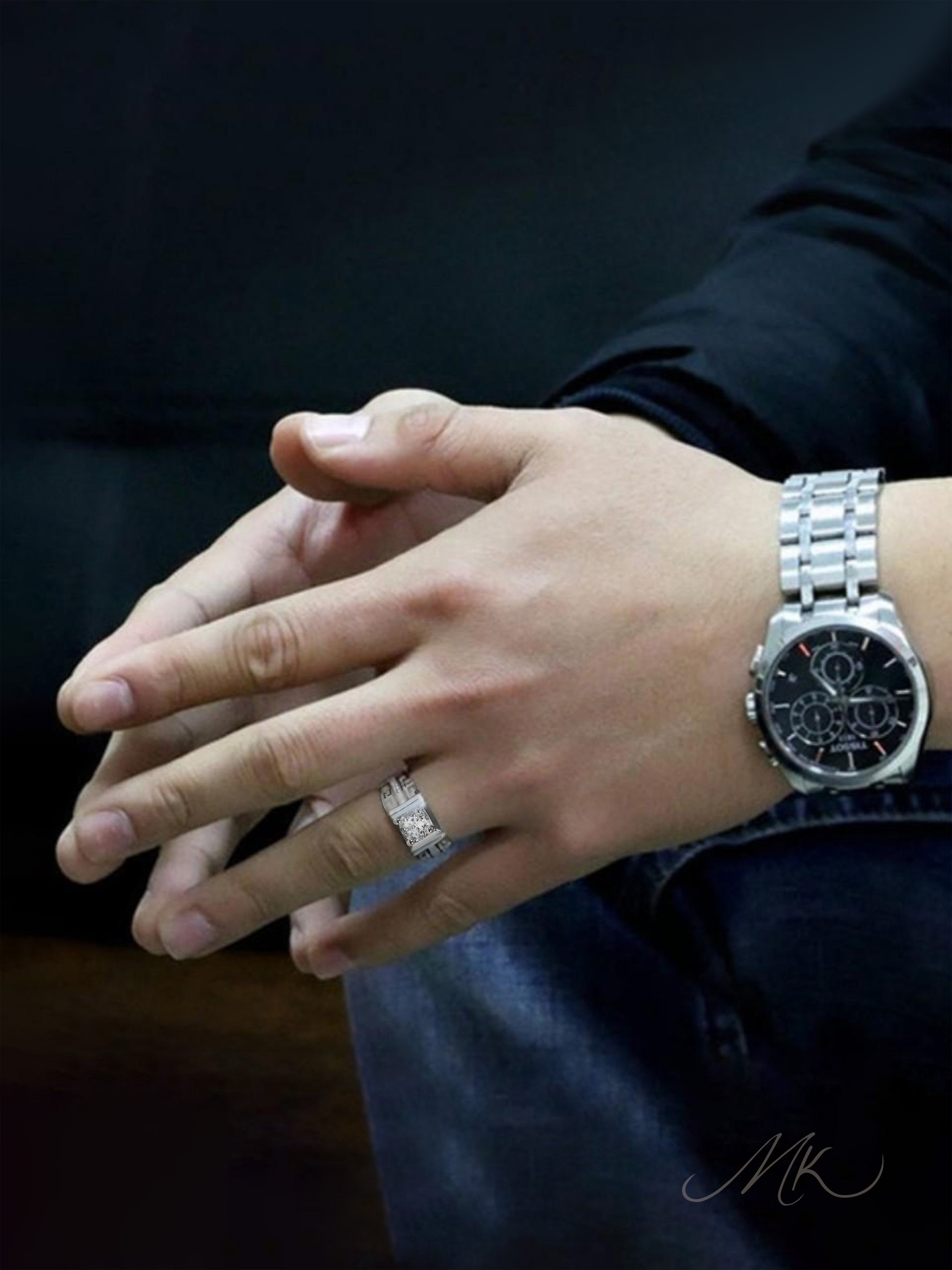 Runic Band Ring [ENGRAVABLE]