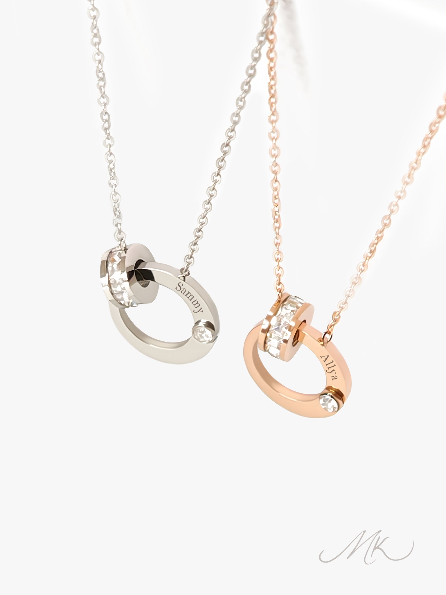 Crescent Moon Necklace [ENGRAVABLE]