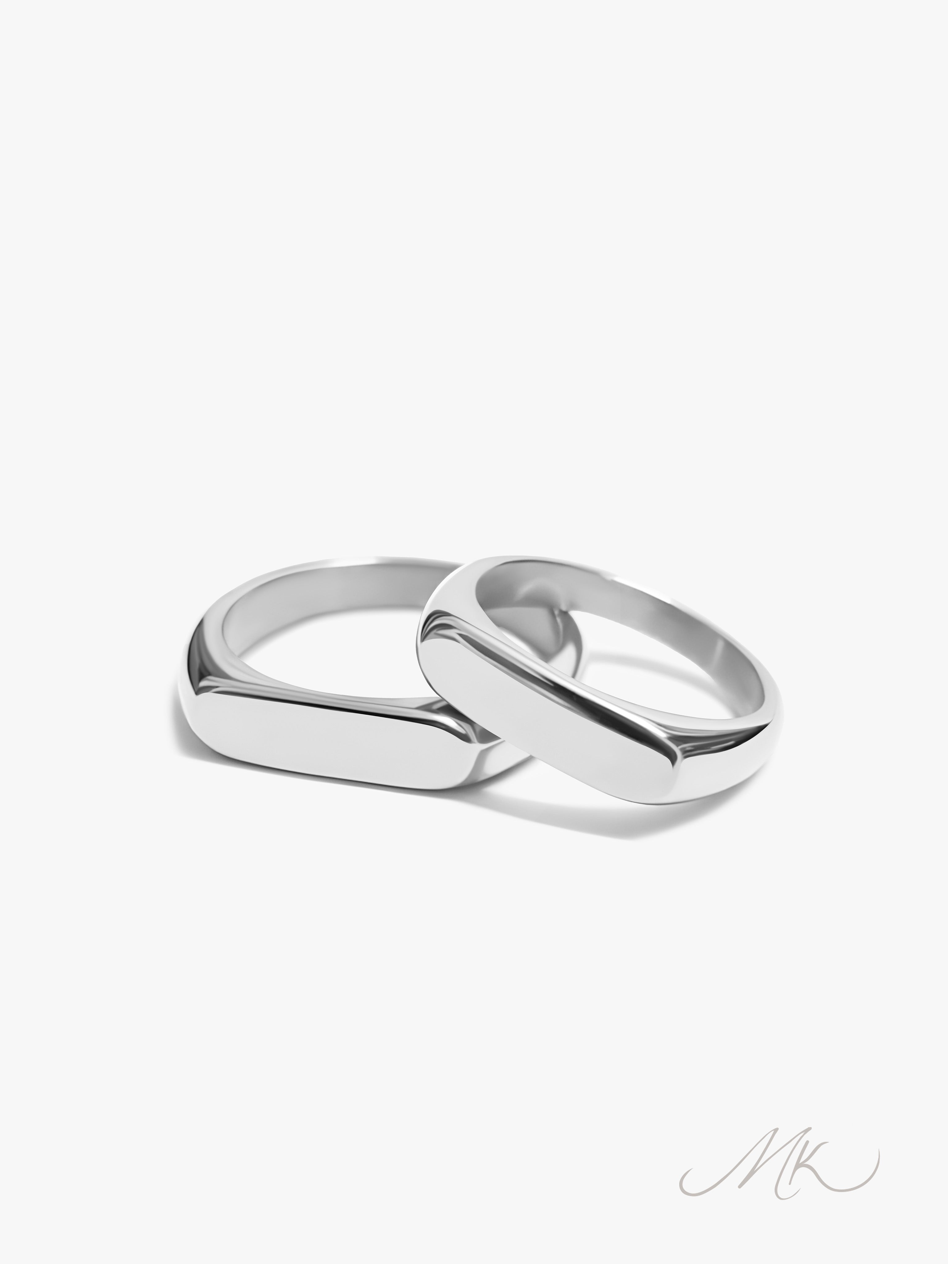 French Flat Top Ring [ENGRAVABLE]