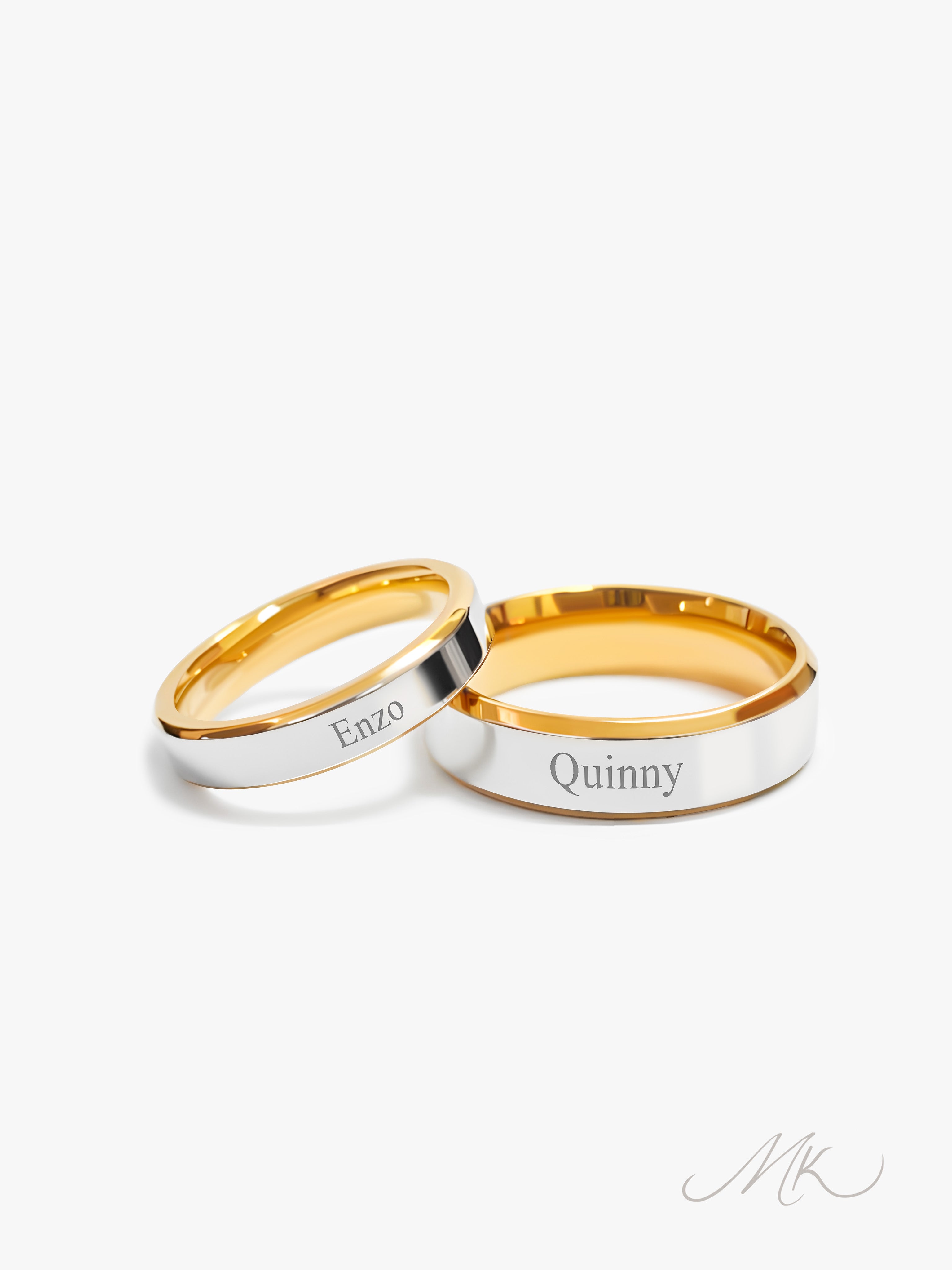 Madacus Gold Lining Ring [ENGRAVABLE]