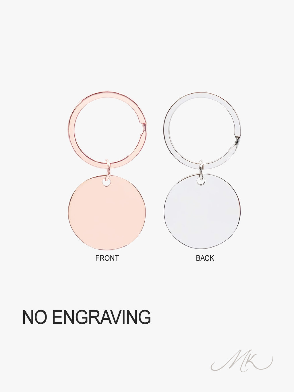 Classic Round Metal Keychain [ENGRAVABLE]