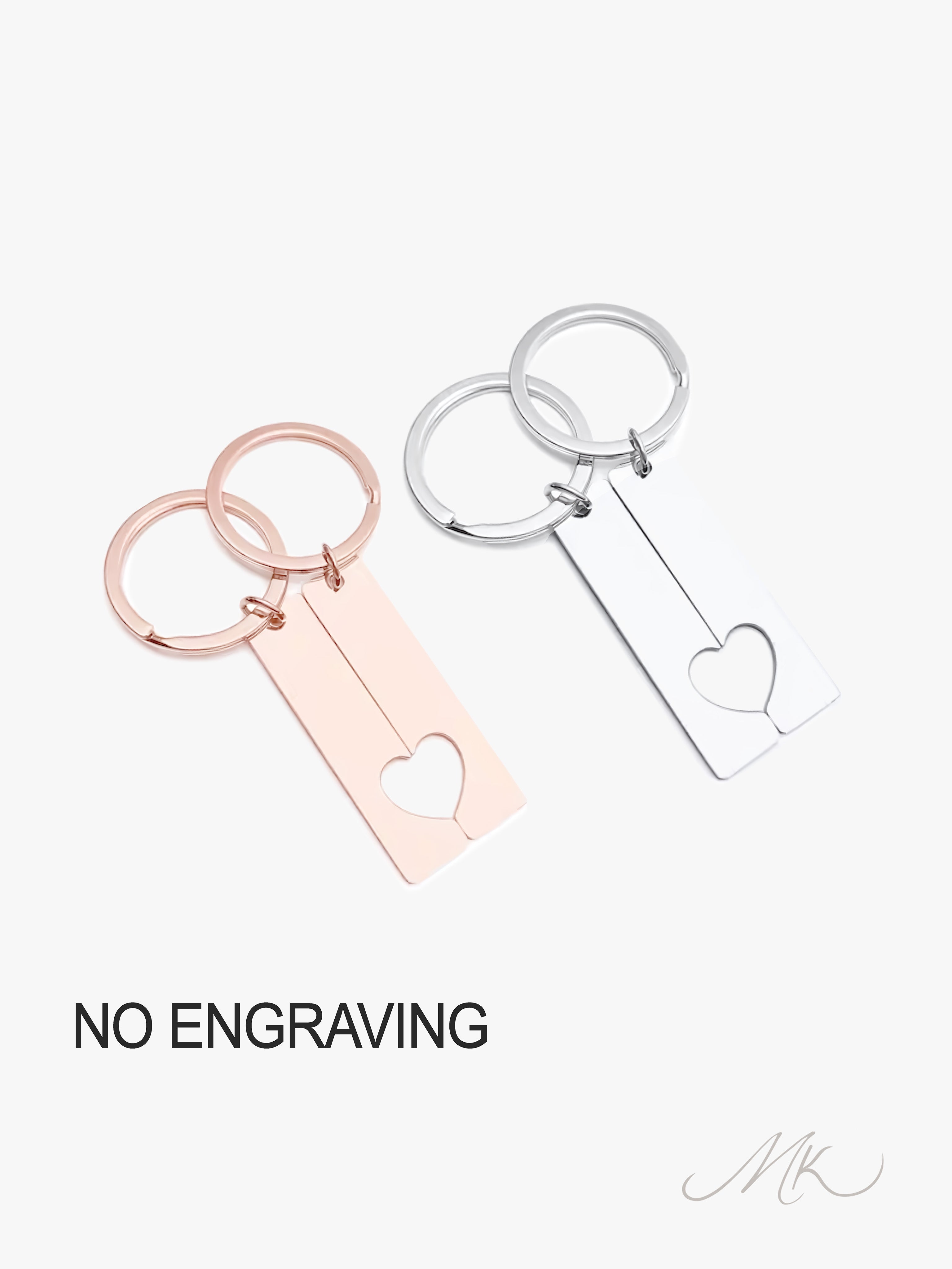 Perfect Match Metal Keychain [ENGRAVABLE]