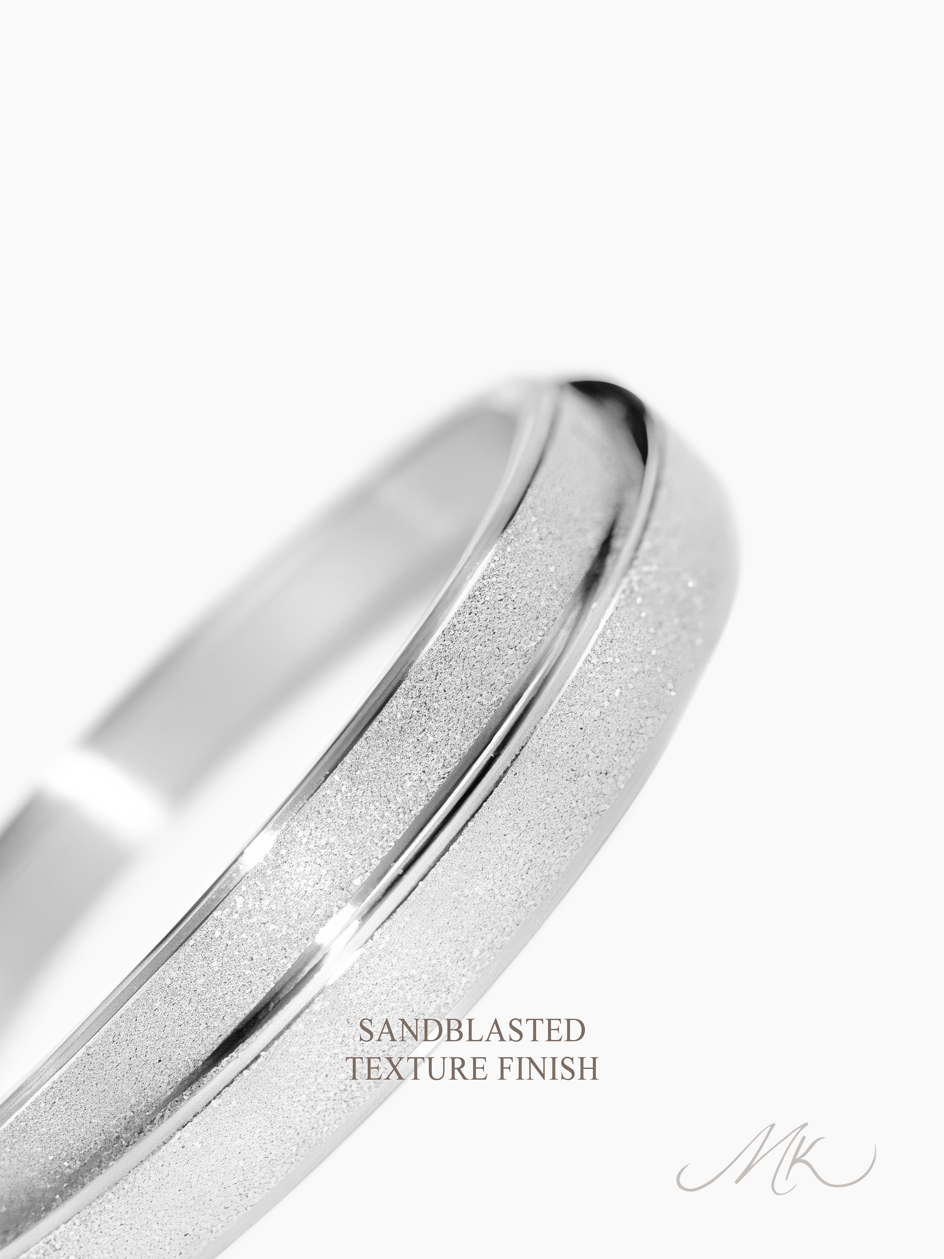 Frosted Bangle [ENGRAVABLE]