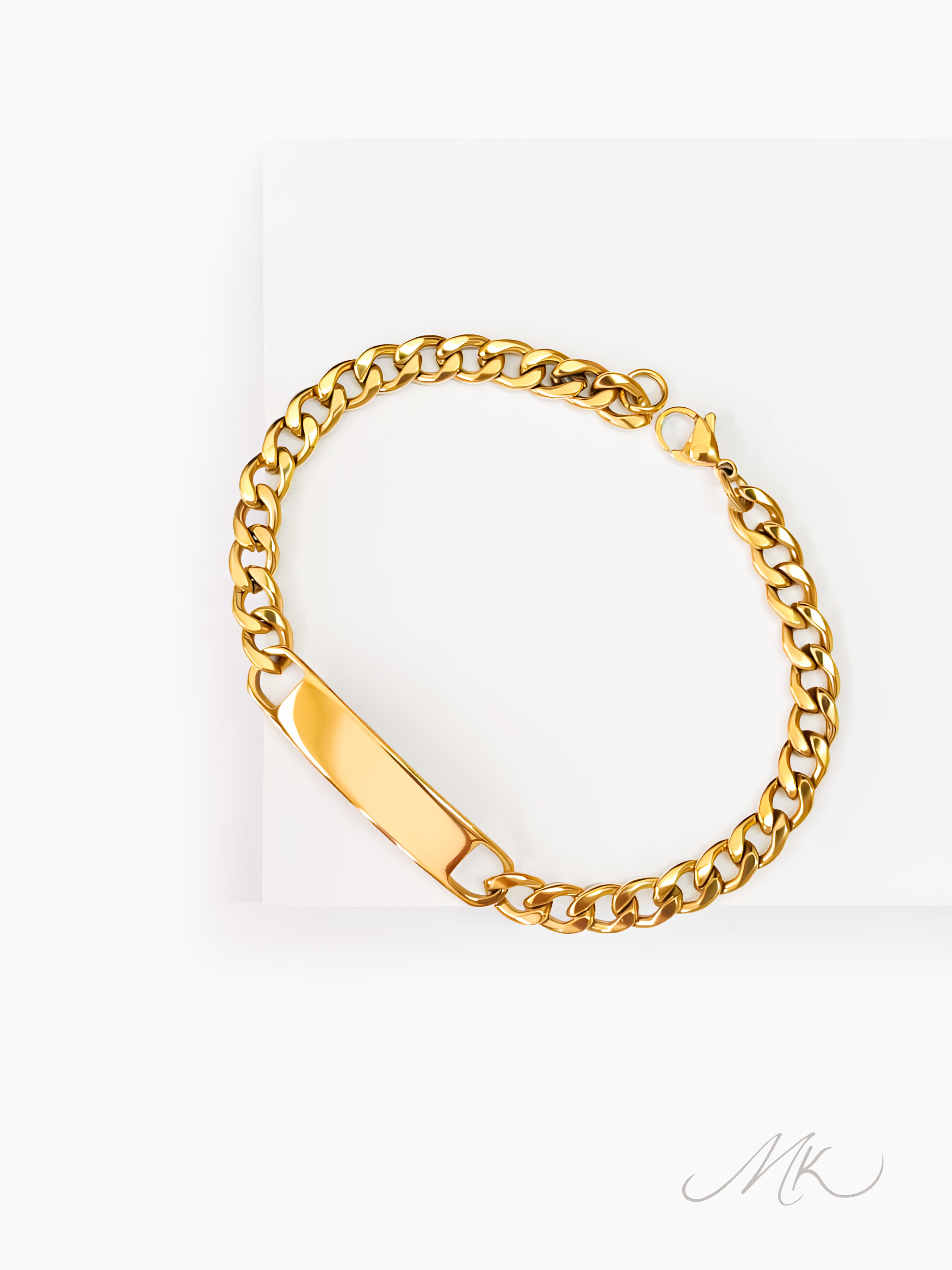 Nolan Curb Chain Bracelet [ENGRAVABLE]