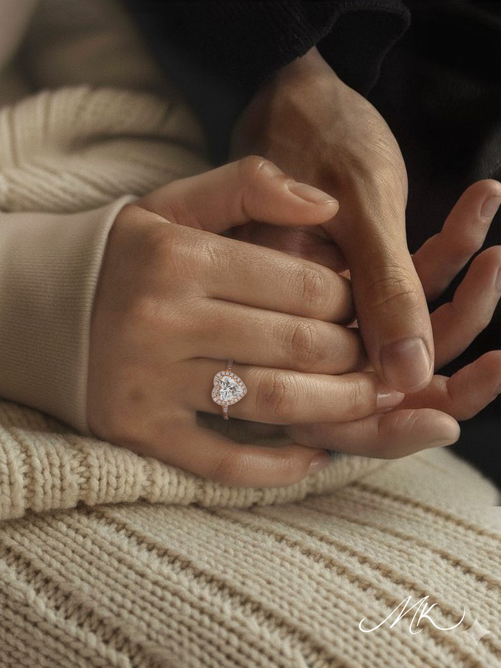 Anneliese Heart Ring [ENGRAVABLE]