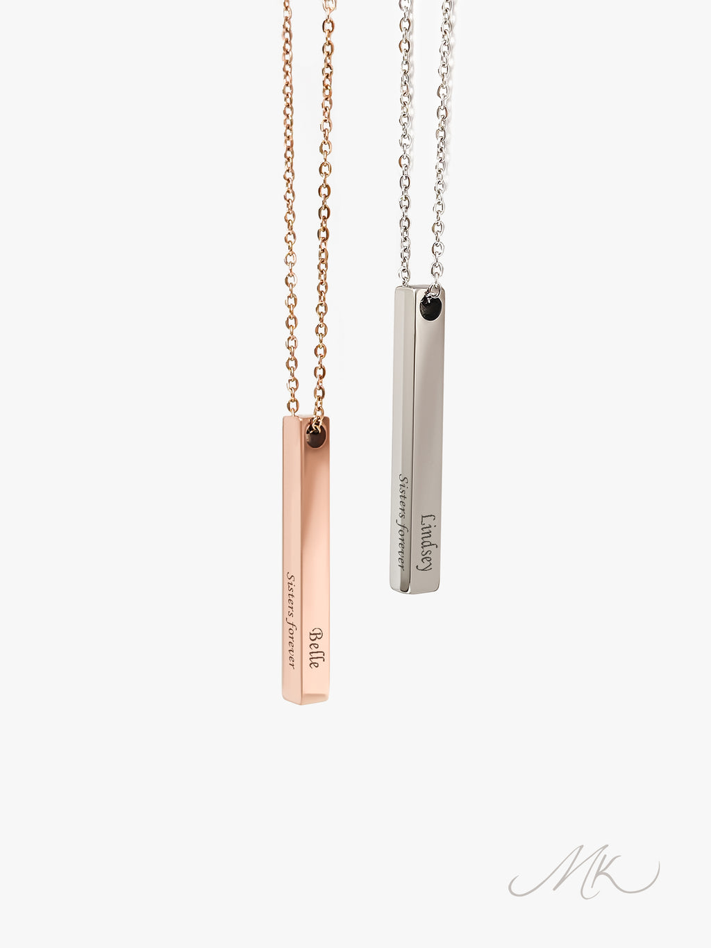Modern Bar I Necklace [ENGRAVABLE]