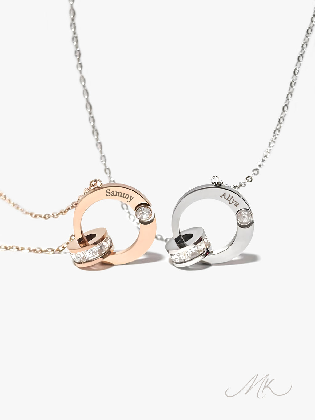 Crescent Moon Necklace [ENGRAVABLE]