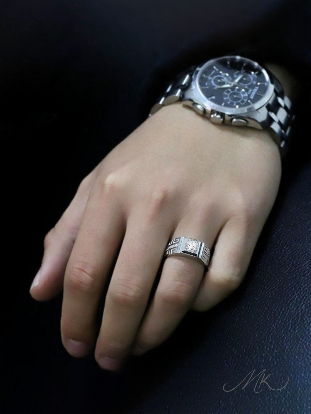 Runic Band Ring [ENGRAVABLE]