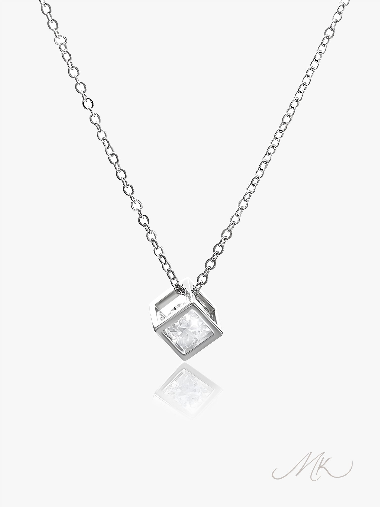 Prism Bound Necklace [ENGRAVABLE]