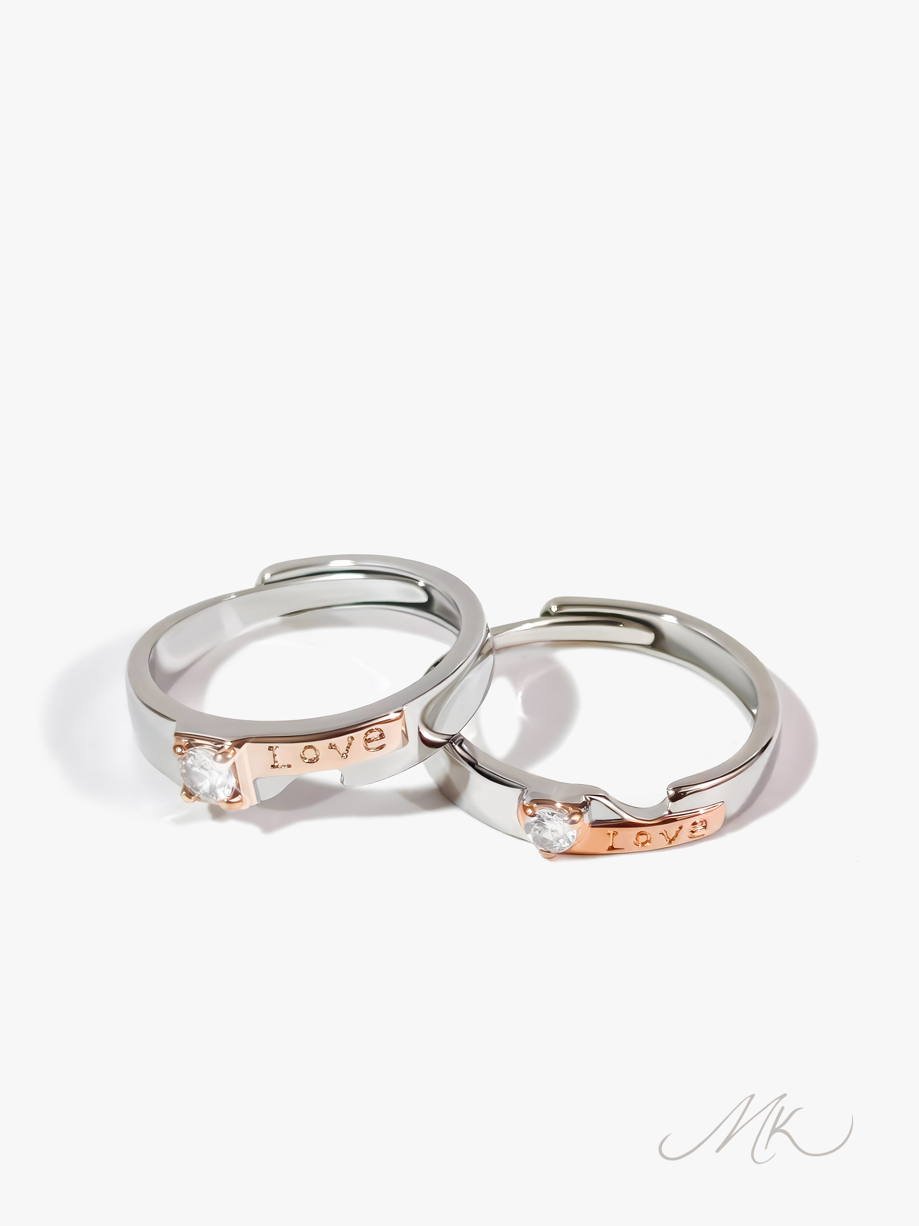 Lover's Heart Ring  [ENGRAVABLE]