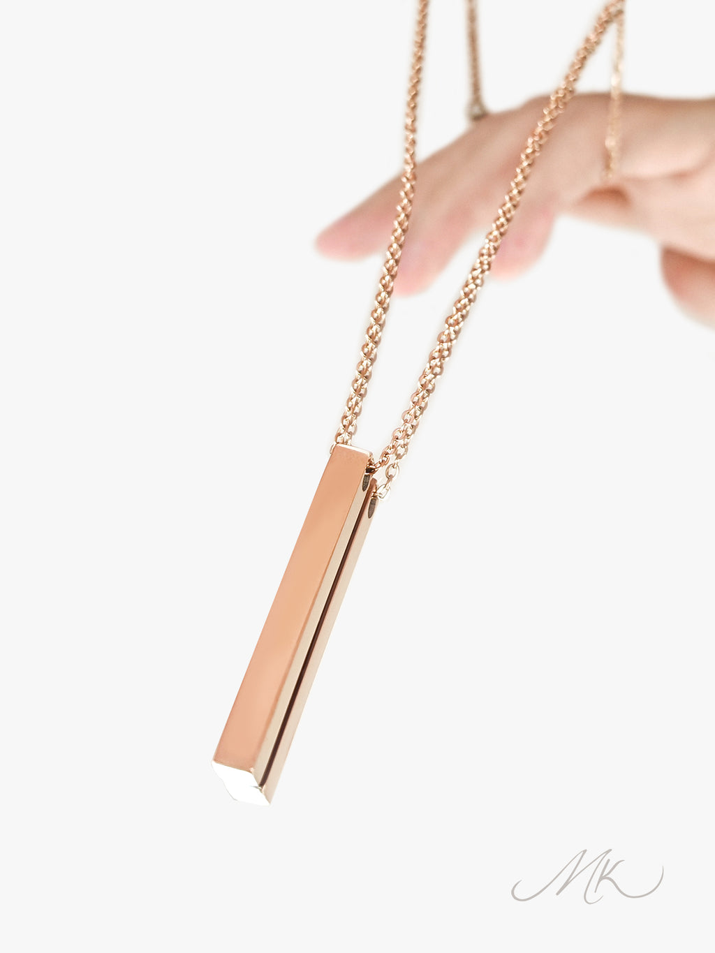 Modern Bar I Necklace [ENGRAVABLE]