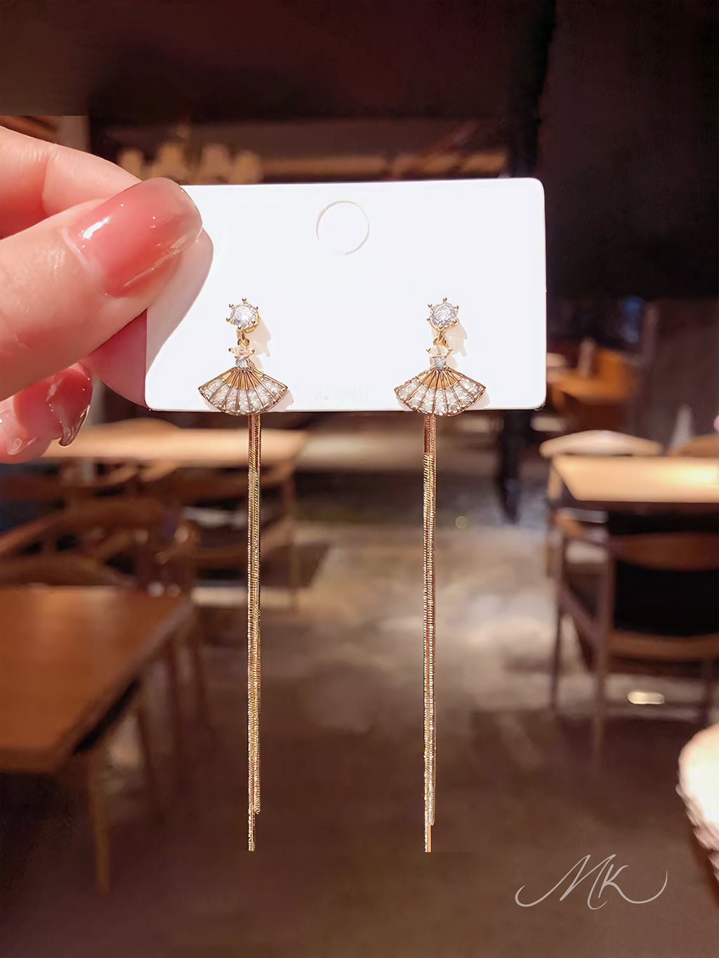 Korean Style Fan Earring