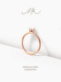 Aurora Crest Ring [ENGRAVABLE]