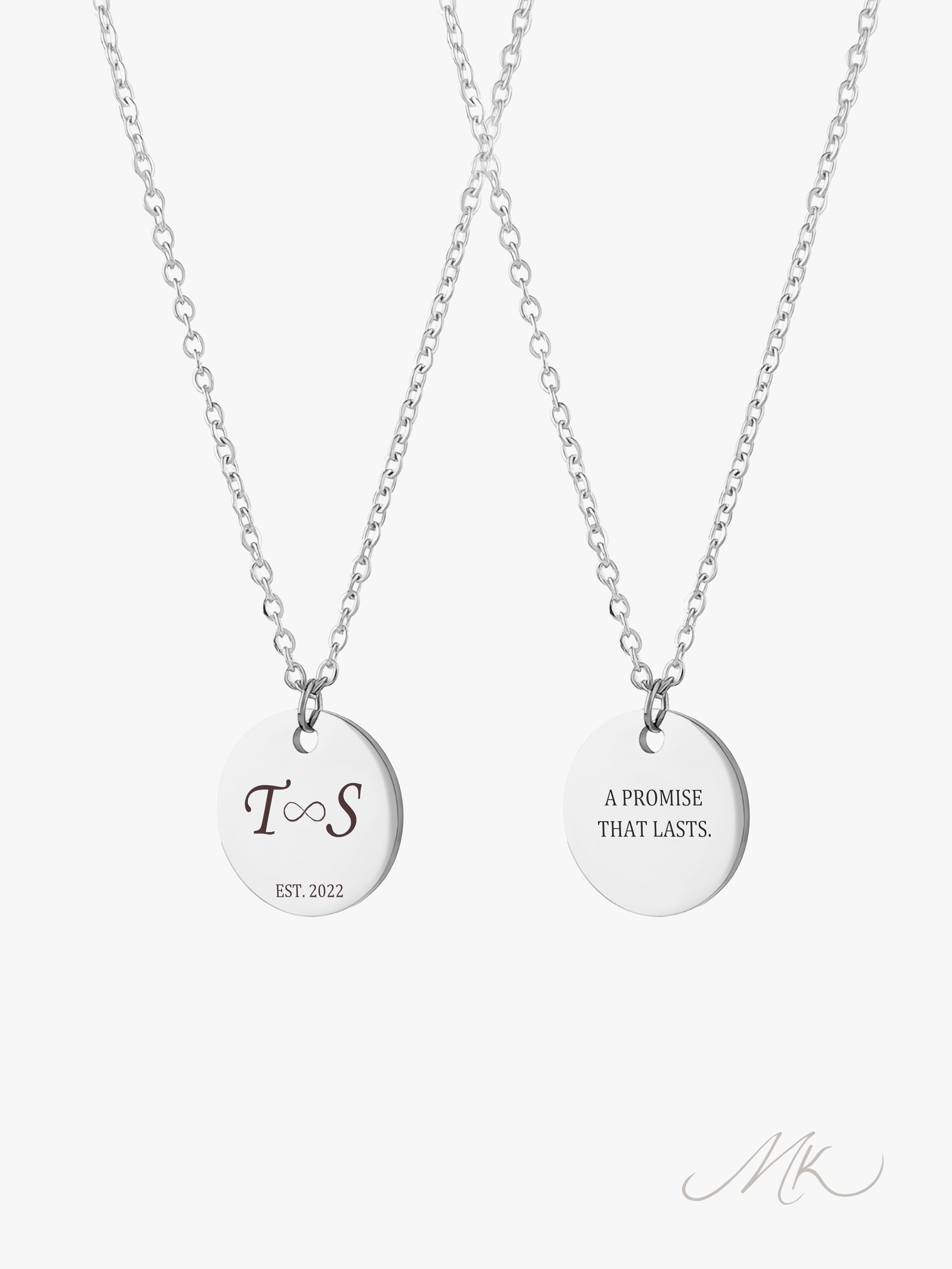Pure Round Necklace [ENGRAVABLE]