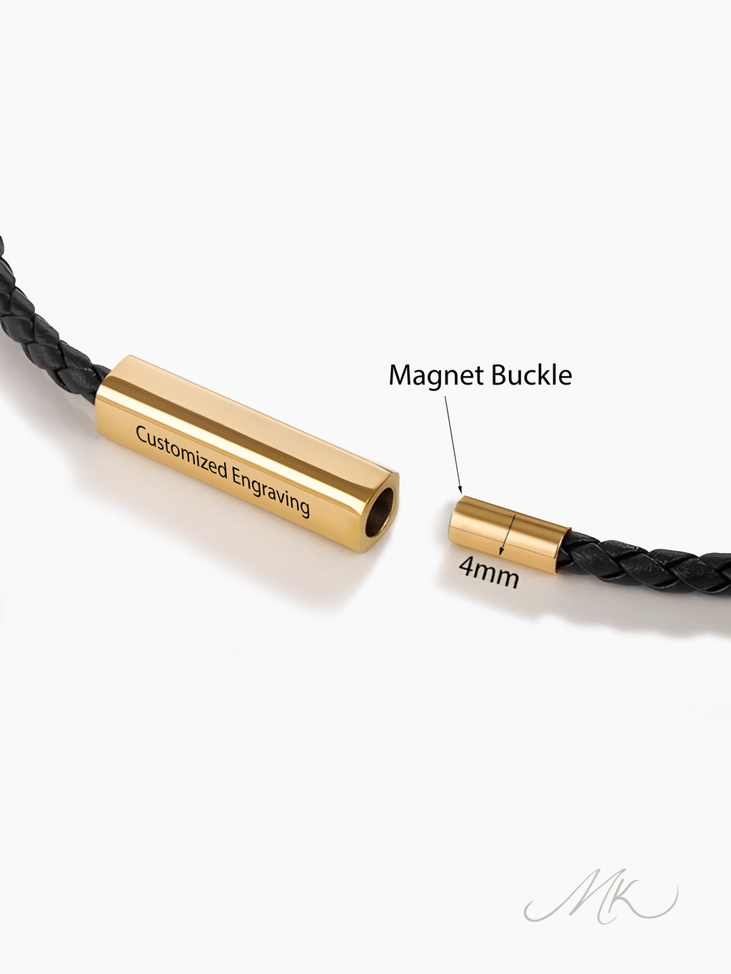Magnet Mono-Loop Bracelet [ENGRAVABLE]